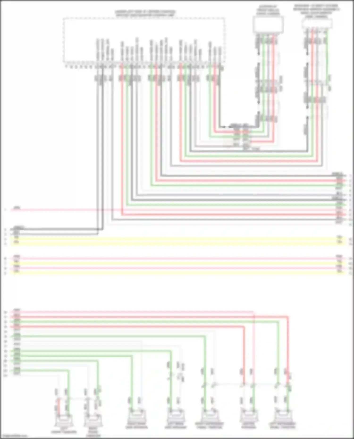 Wiring diagram left instrument panel tweeter for Infiniti QX60 I (2013-2016) (3 of 20)
