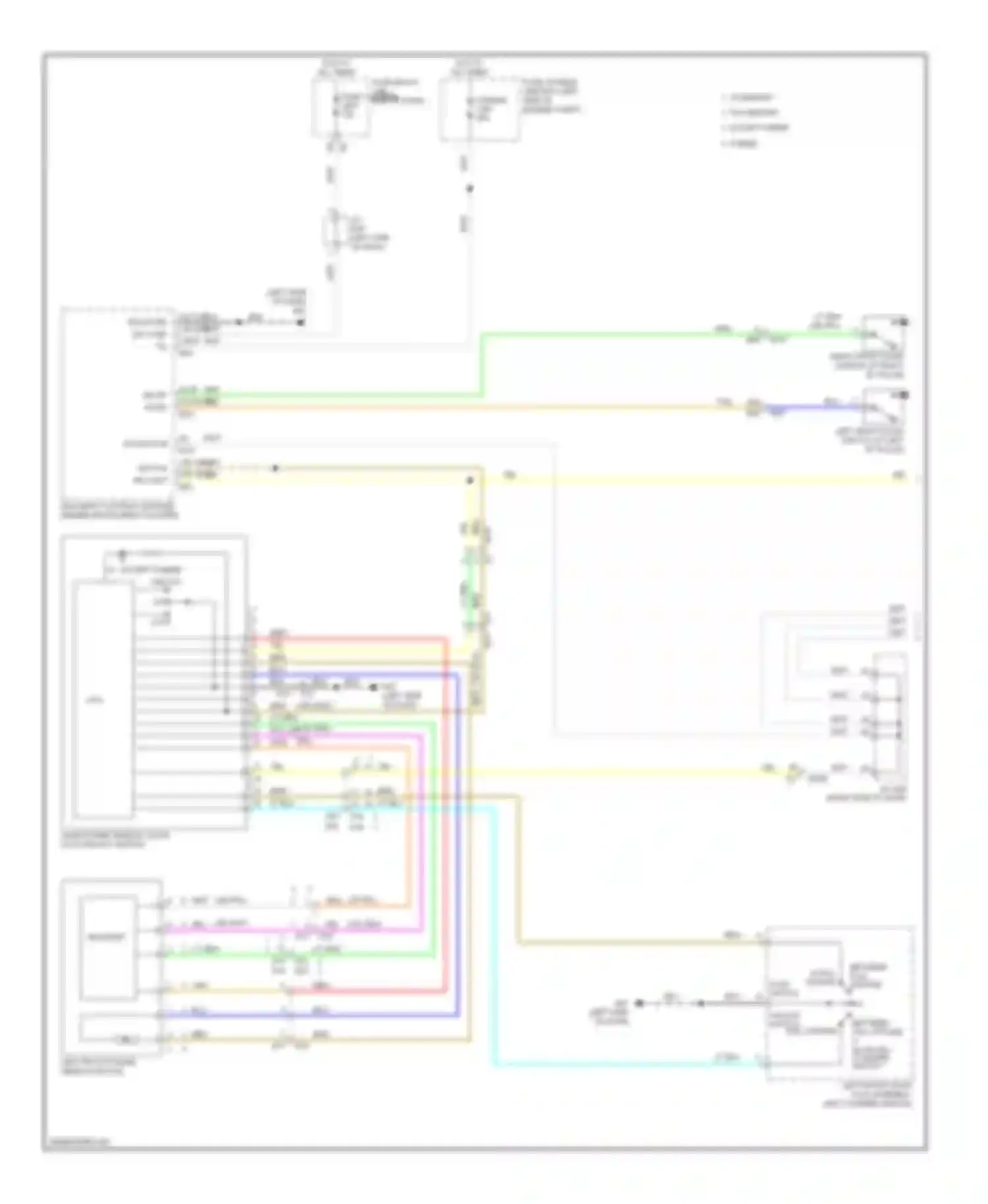 Wiring diagram lock switch for Infiniti QX60 I (2013-2016) (2 of 2)