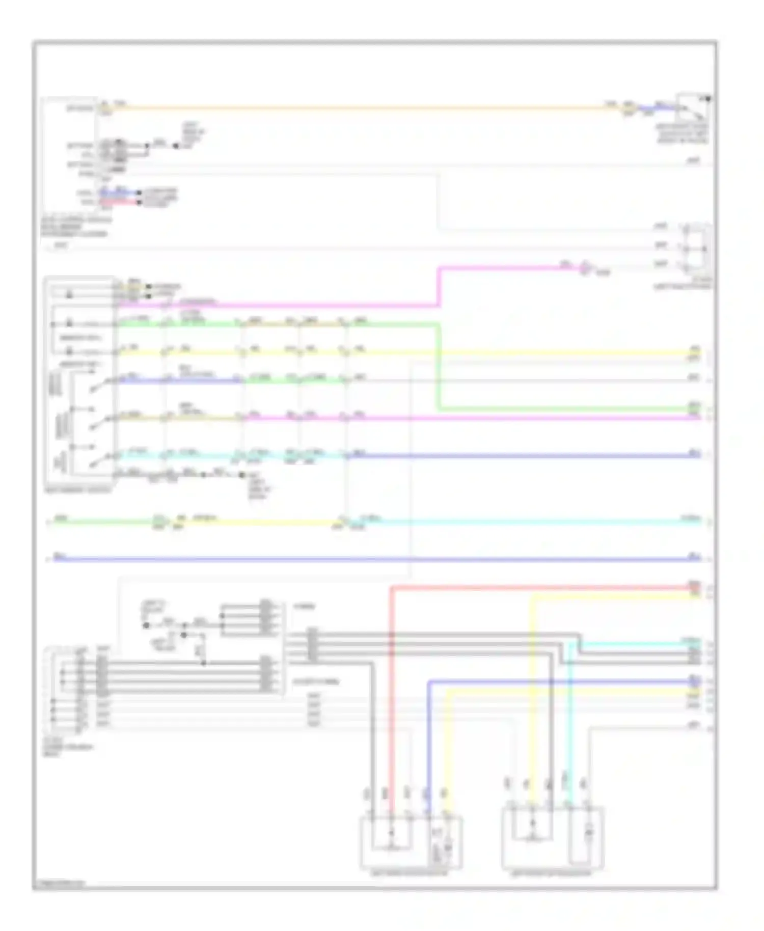 Wiring diagram memory ind 2 for Infiniti QX60 I (2013-2016) (2 of 2)