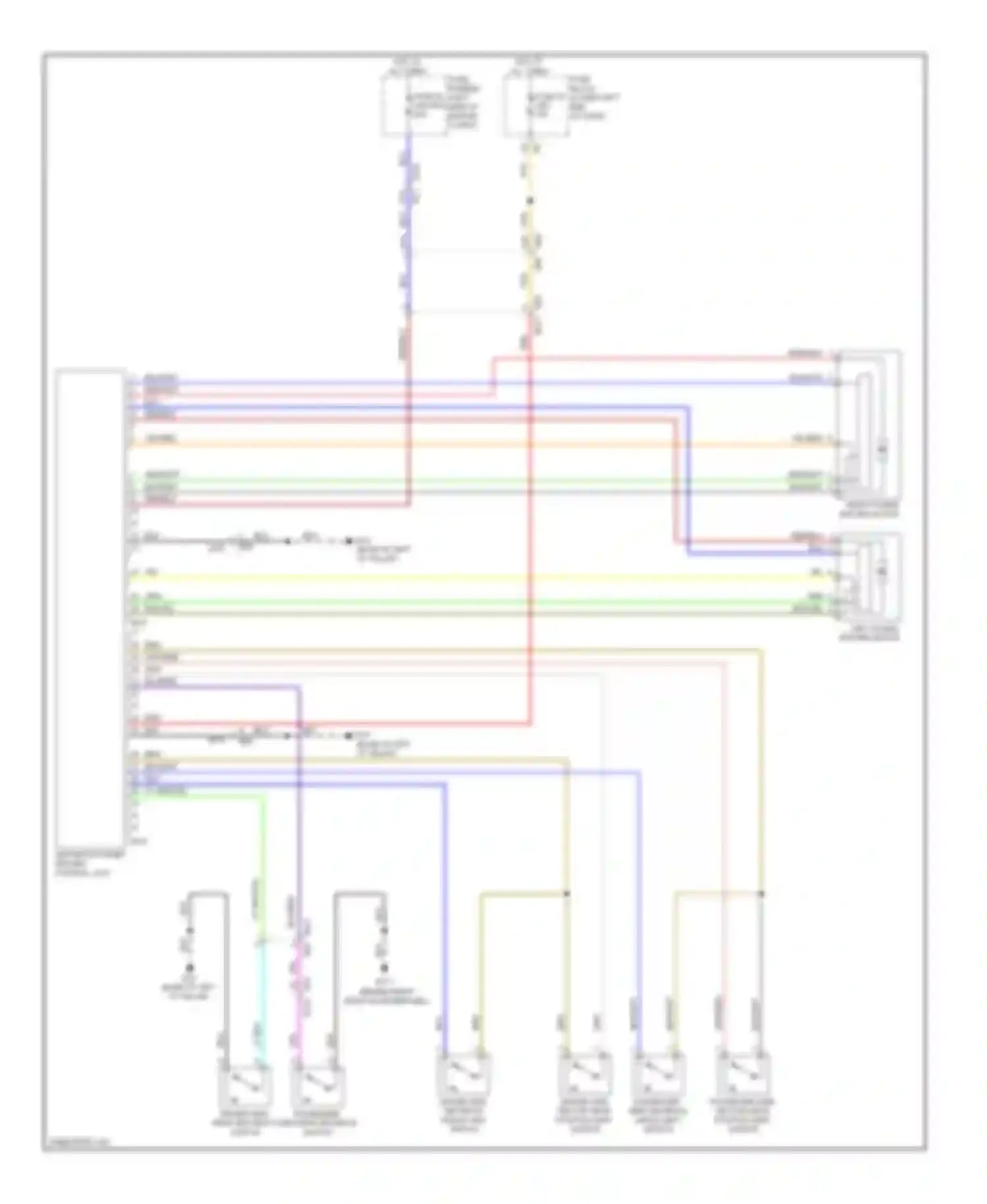 Wiring diagram passenger side sector gear position limit switch for Infiniti QX60 I (2013-2016) (1 of 1)