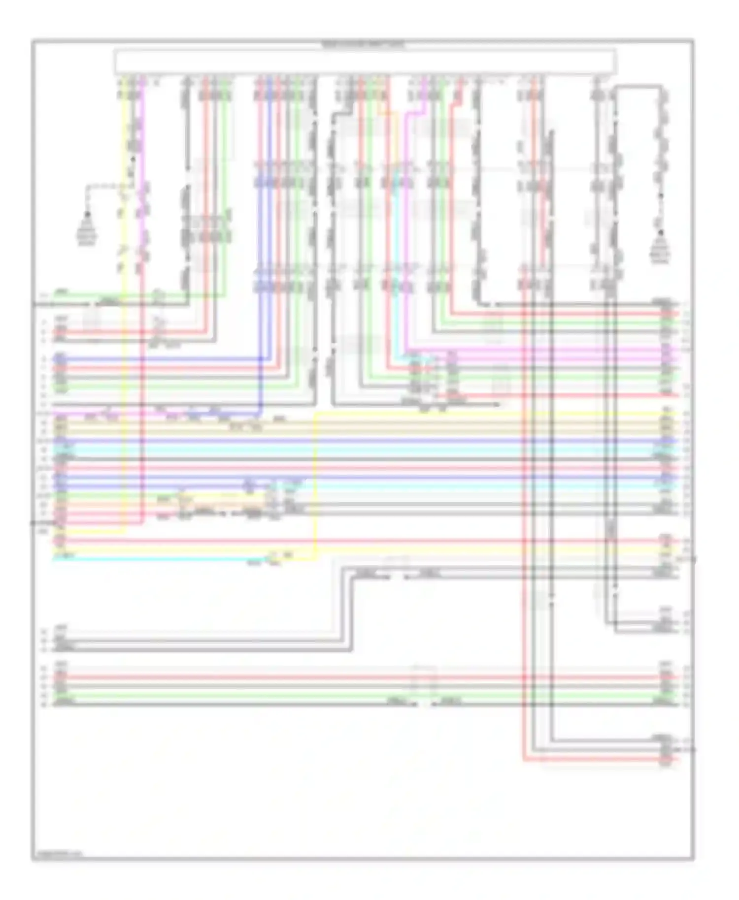 Wiring diagram rear auxiliary input jacks for Infiniti QX60 I (2013-2016) (14 of 16)