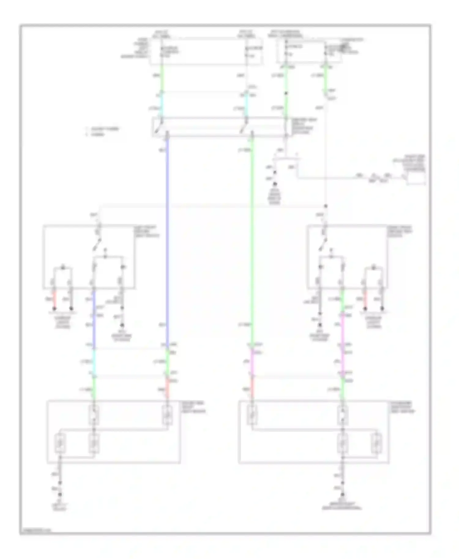 Wiring diagram right front heated seat for Infiniti QX60 I (2013-2016) (1 of 1)