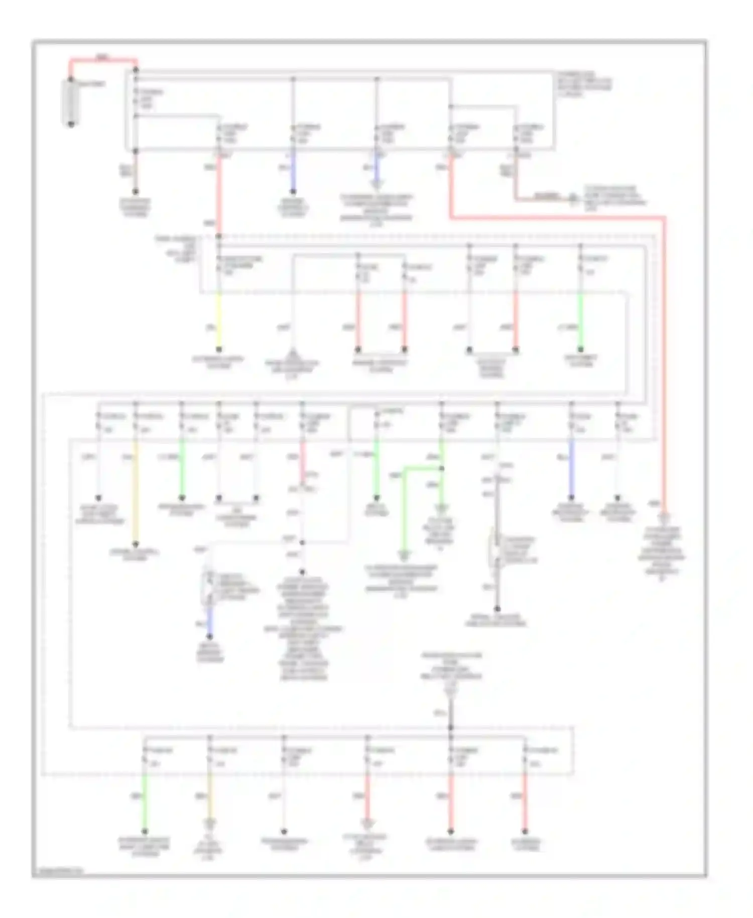 Wiring diagram seats, memory systems for Infiniti QX60 I (2013-2016) (1 of 1)