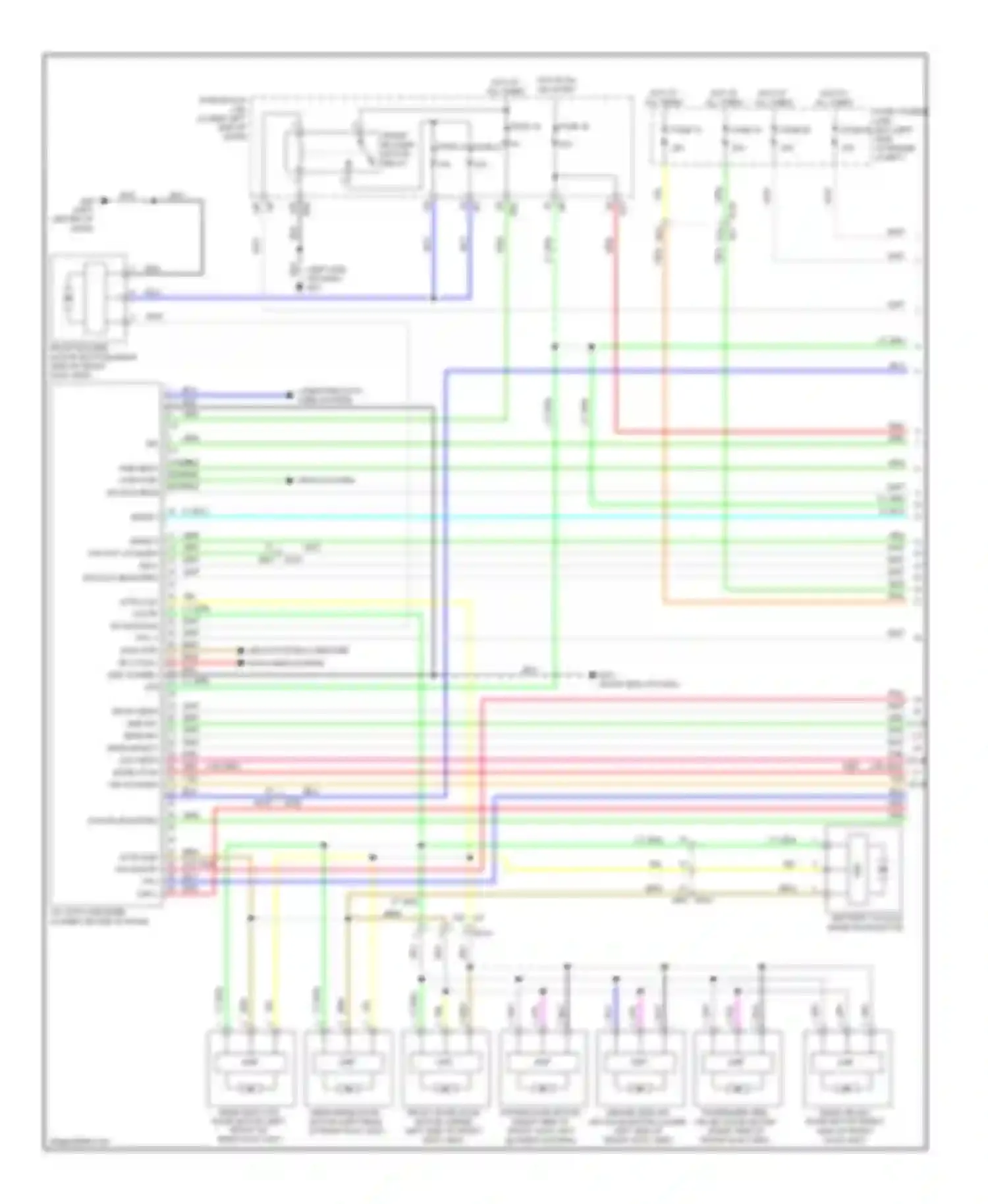 Wiring diagram seats system computer data lines system for Infiniti QX60 I (2013-2016) (2 of 2)