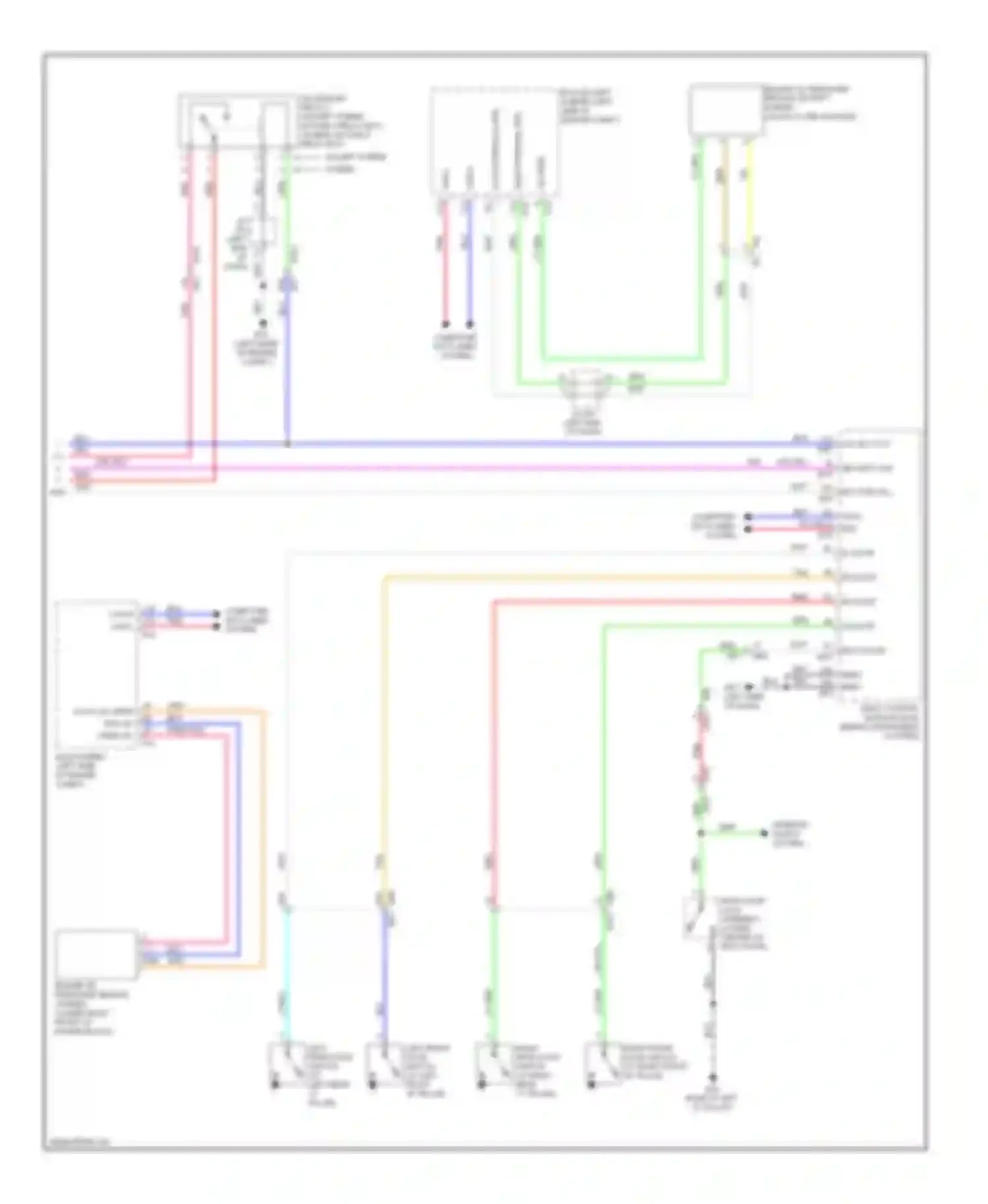 Wiring diagram security ind for Infiniti QX60 I (2013-2016) (2 of 2)