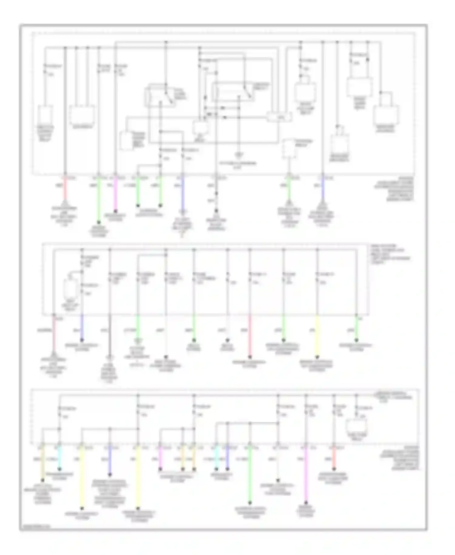 Wiring diagram self shut off relay for Infiniti QX60 I (2013-2016) (1 of 2)