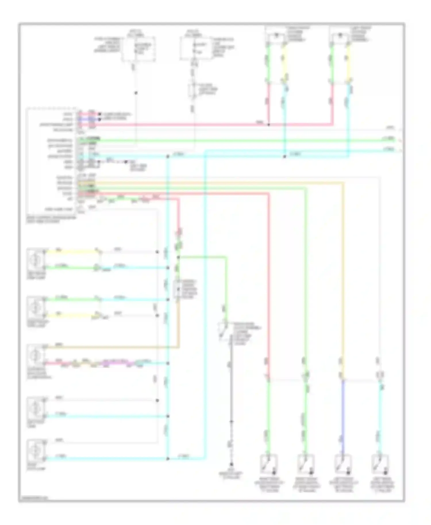 Wiring diagram step lamp cont for Infiniti QX60 I (2013-2016) (2 of 2)