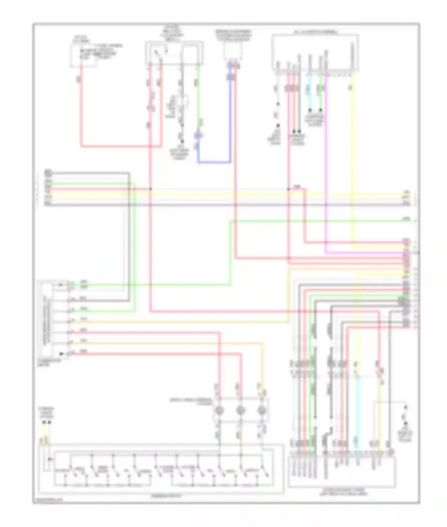 Wiring diagram unified meter control unit for Infiniti QX60 I (2013-2016) (1 of 7)