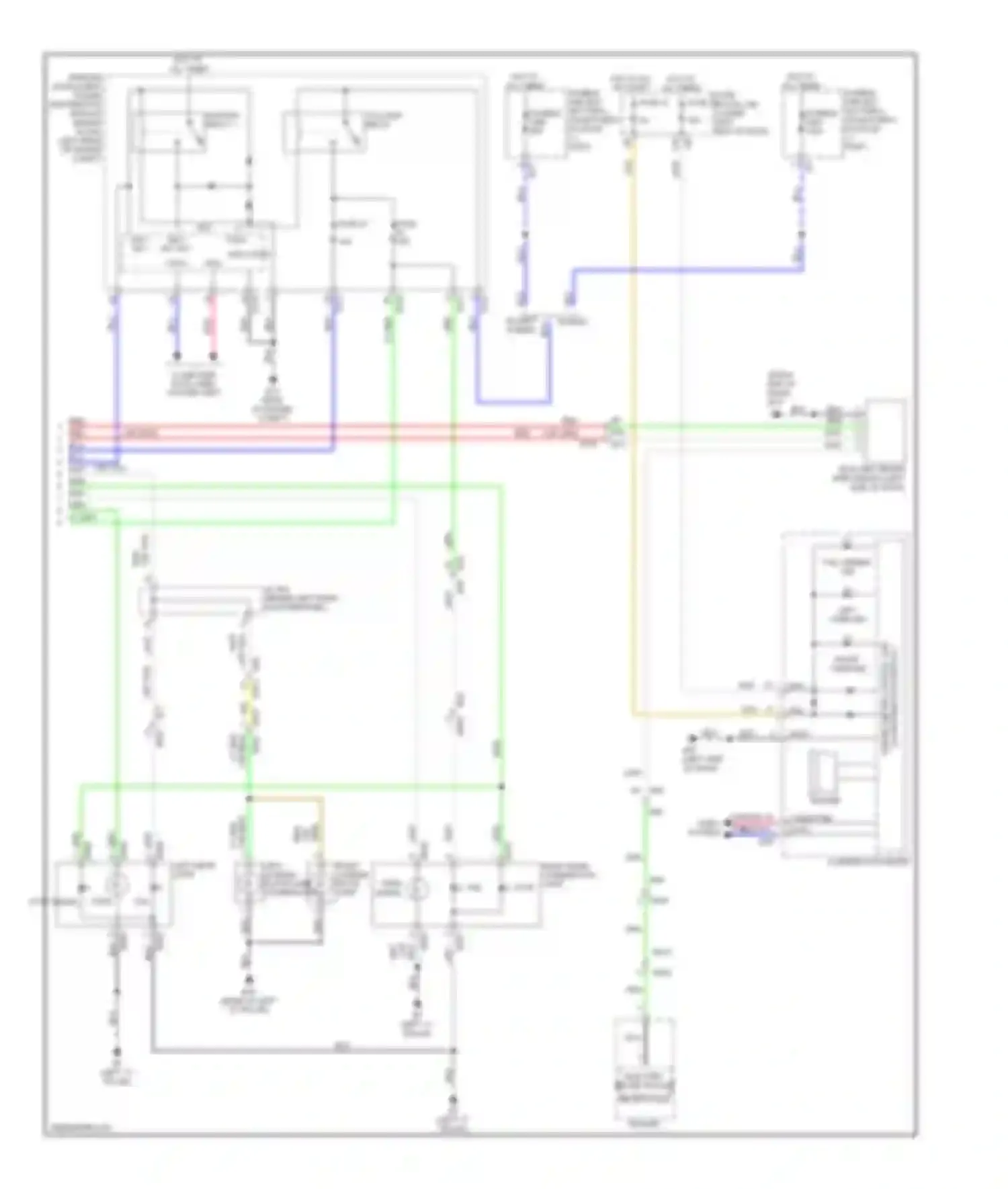 Wiring diagram unified meter control unit for Infiniti QX60 I (2013-2016) (5 of 7)
