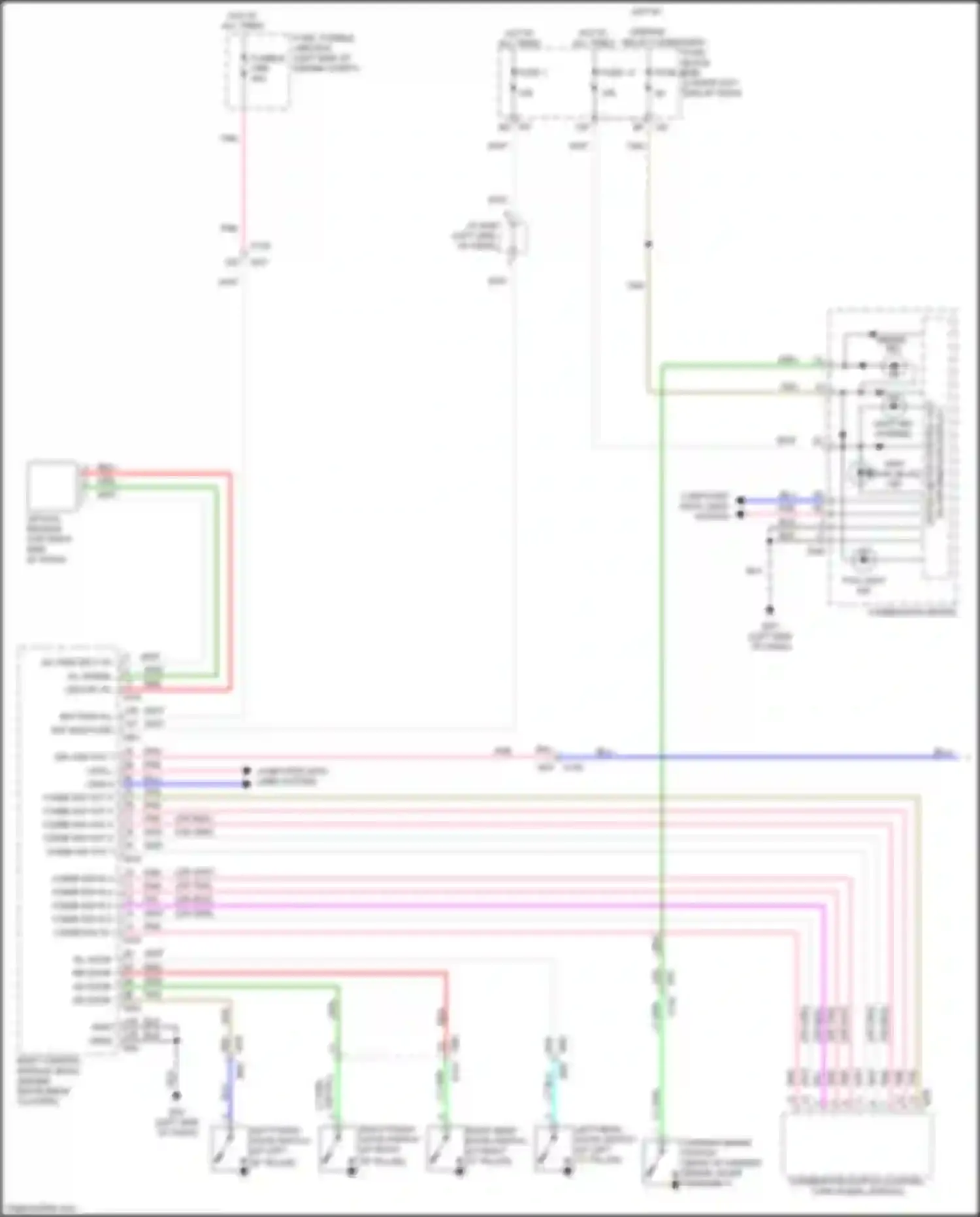 Wiring diagram unified meter control unit for Infiniti QX60 I (2013-2016) (6 of 7)