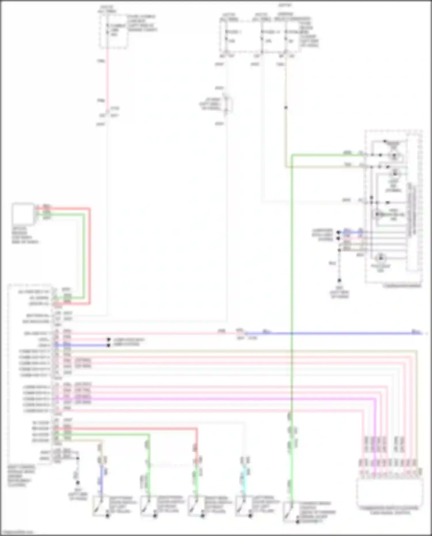 Wiring diagram unified meter control unit for Infiniti QX60 I (2013-2016) (7 of 7)