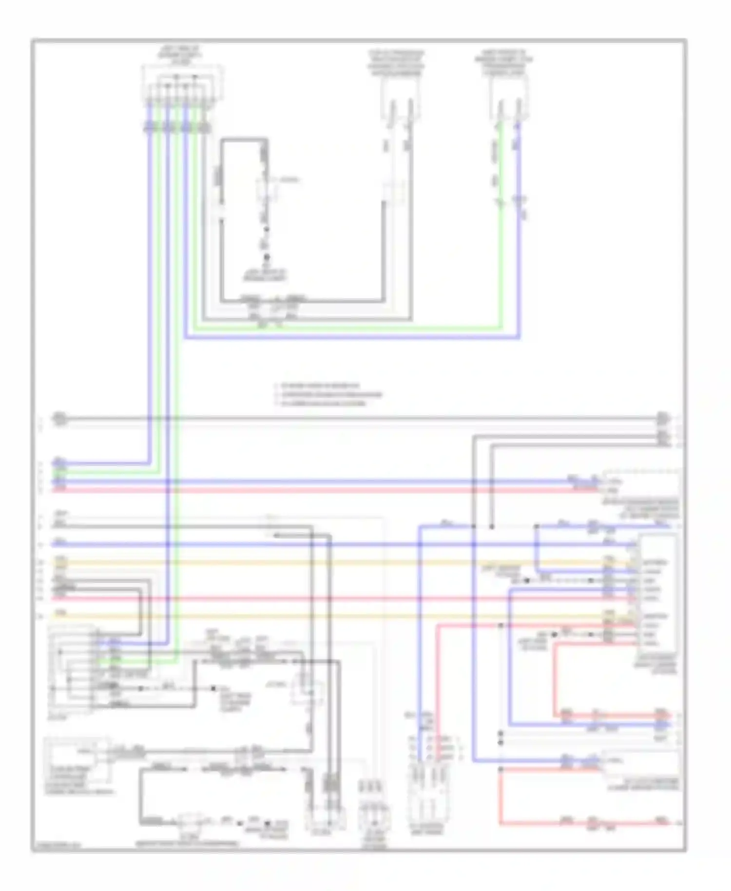 Wiring diagram v can h can h for Infiniti QX60 I (2013-2016) (1 of 3)