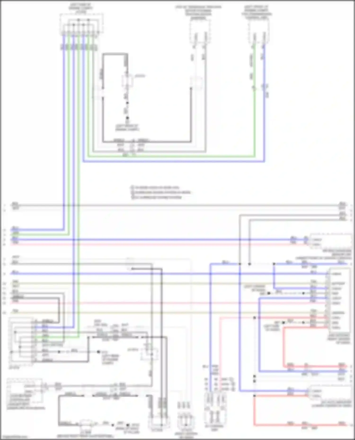 Wiring diagram w/ base audio w/ bose w/o surround sound system w/ bose w/ surround sound system for Infiniti QX60 I (2013-2016) (4 of 6)