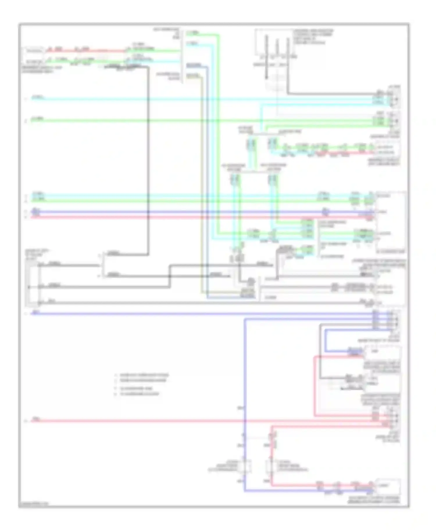 Wiring diagram w/ bose, w/o rse for Infiniti QX60 I (2013-2016) (3 of 6)