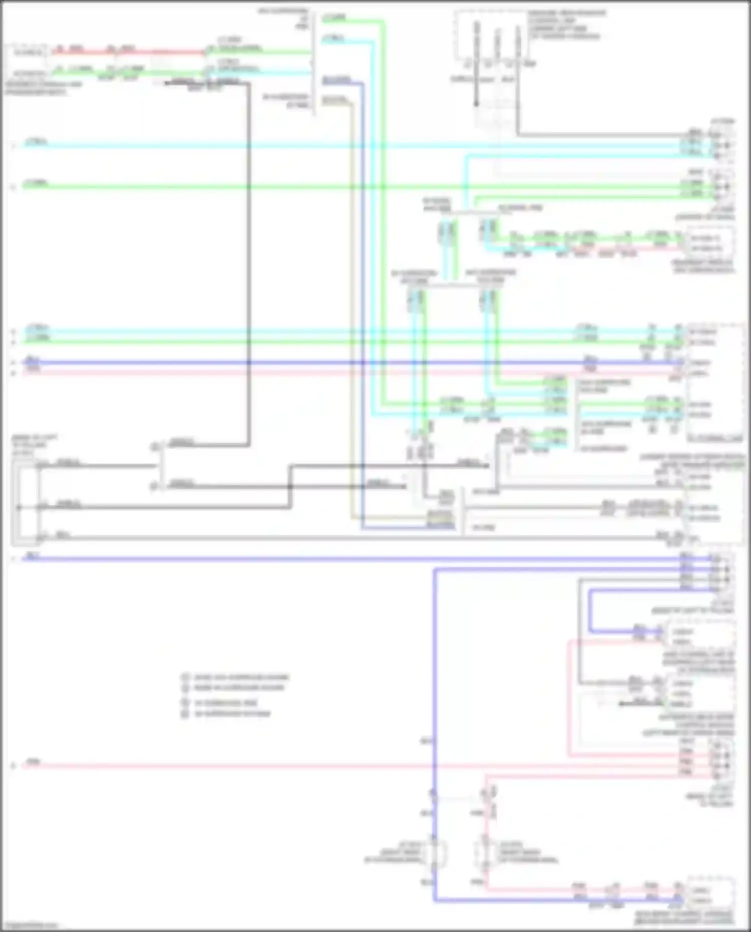 Wiring diagram w/ bose, w/o rse for Infiniti QX60 I (2013-2016) (6 of 6)