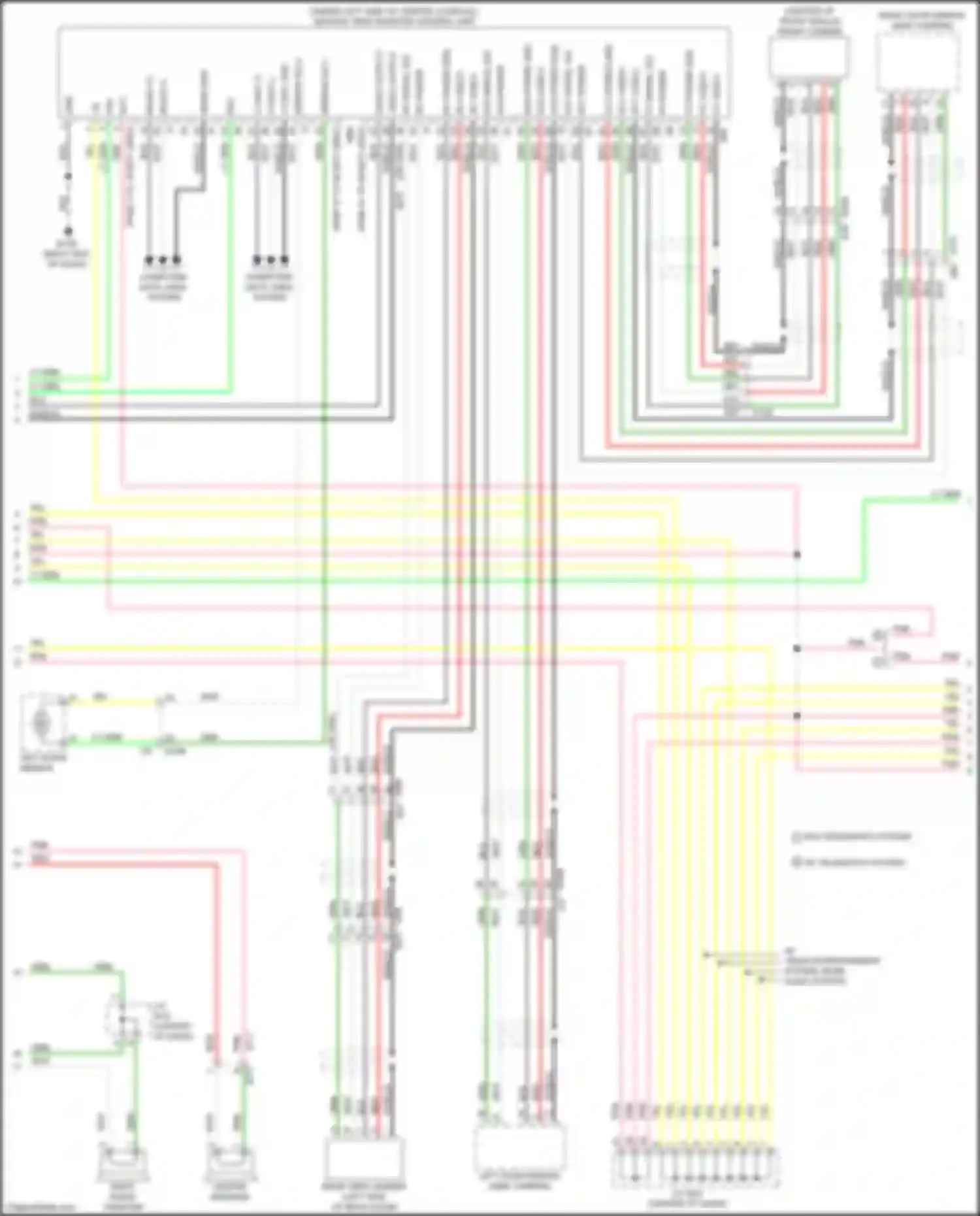 Wiring diagram w/ rear entertainment system, bose audio system for Infiniti QX60 I (2013-2016) (2 of 4)
