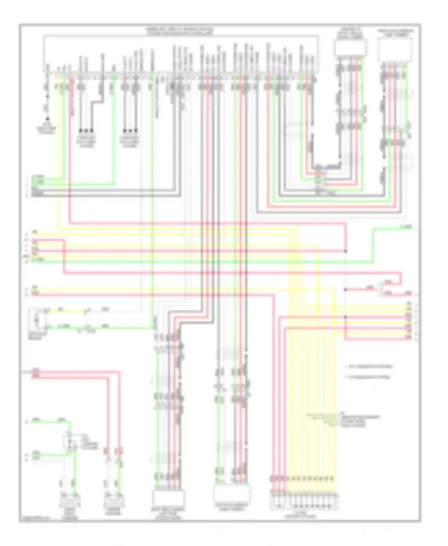 Wiring diagram w/ telematics system for Infiniti QX60 I (2013-2016) (1 of 4)