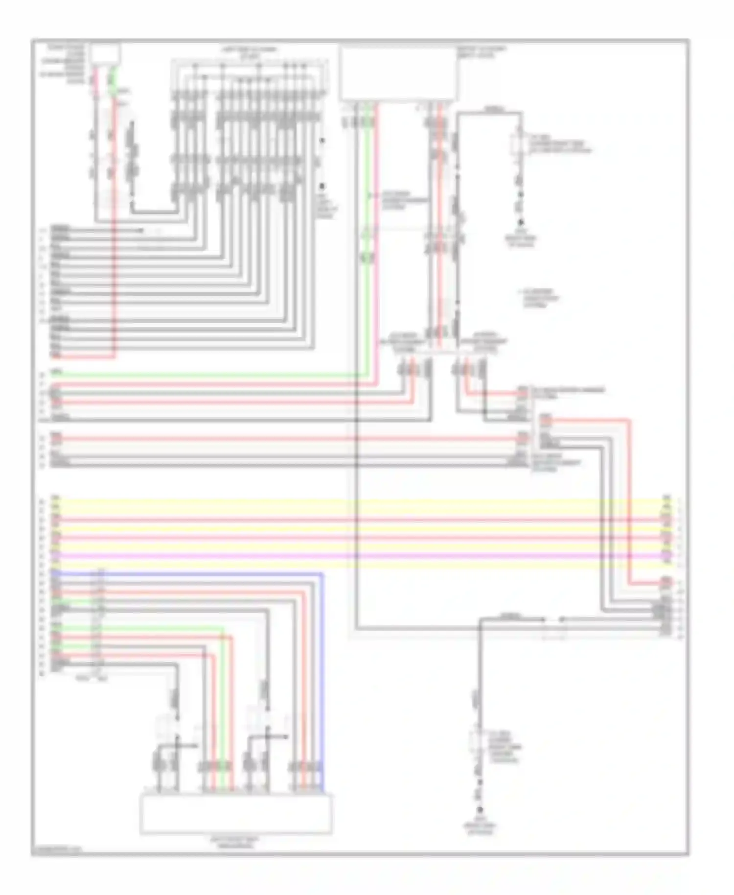 Wiring diagram w/o rear entertainment system shield for Infiniti QX60 I (2013-2016) (2 of 8)