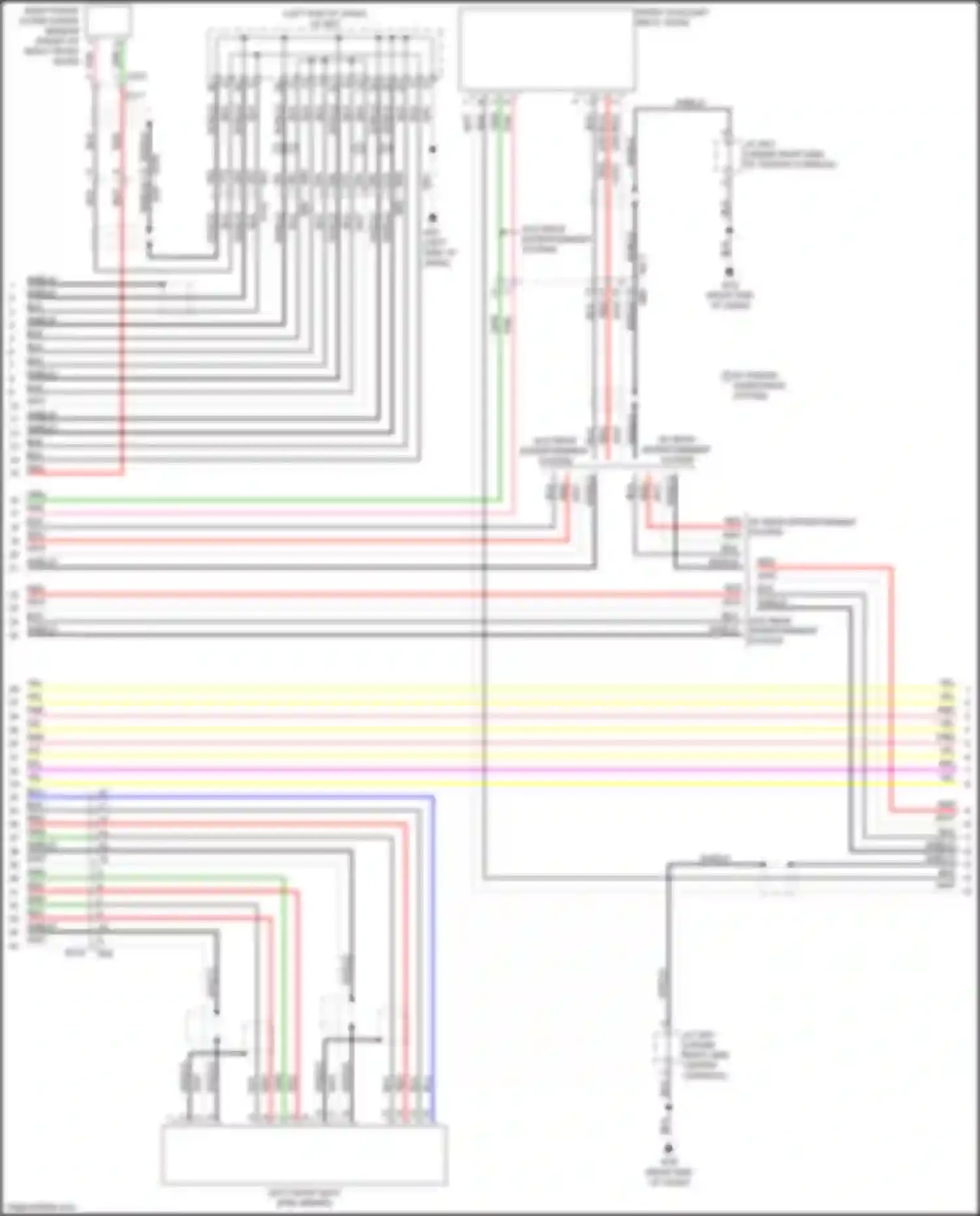 Wiring diagram w/o rear entertainment system for Infiniti QX60 I (2013-2016) (2 of 16)