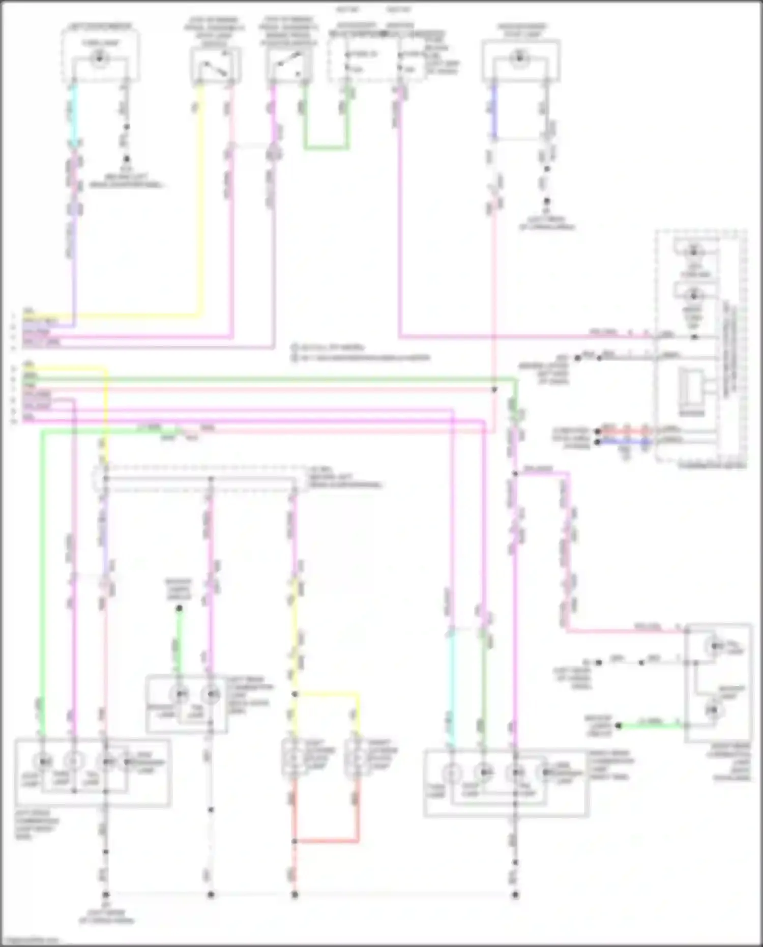 QX60 Infiniti II (2021-2024): Exterior lamps circuit (2 of 2)