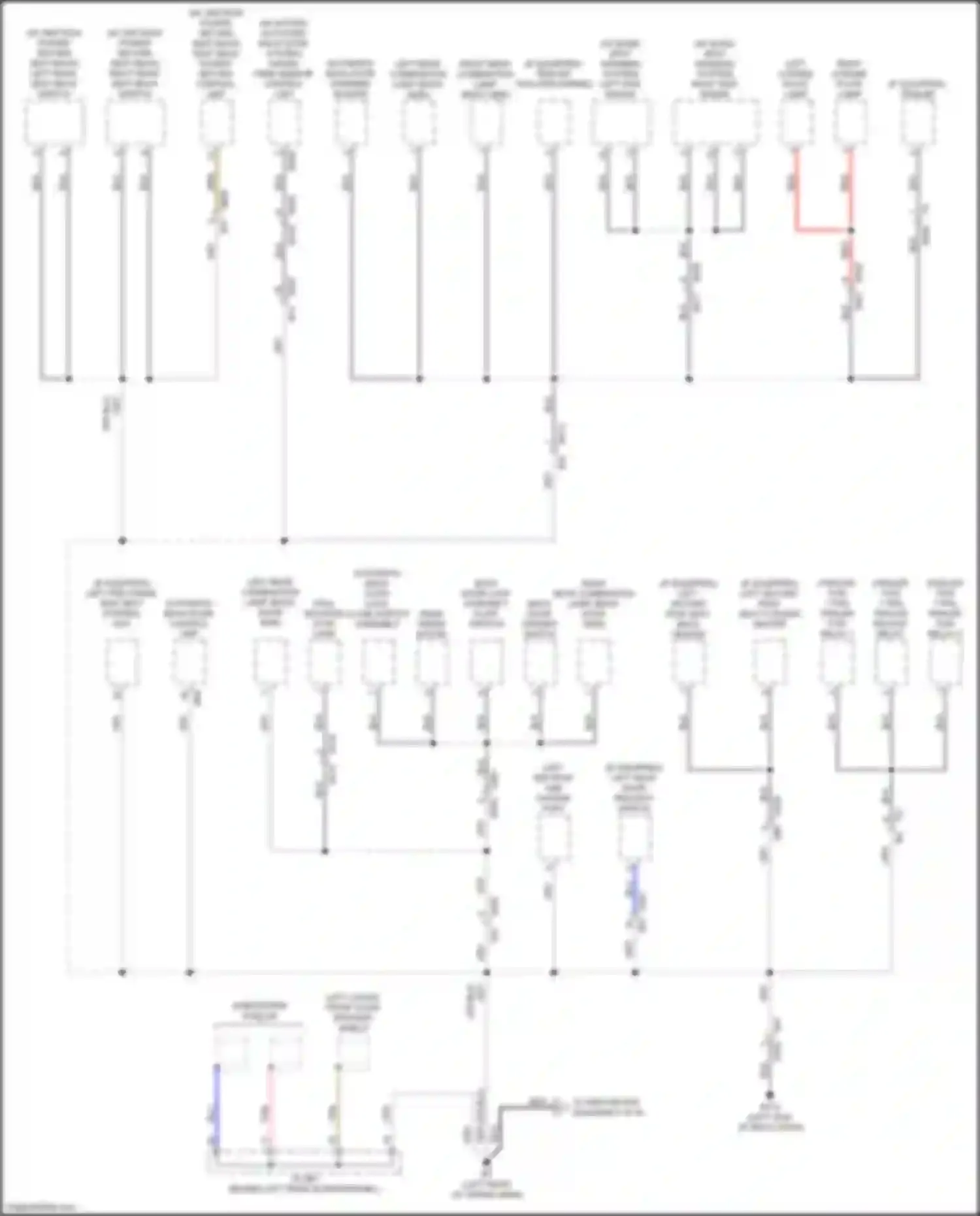 QX60 Infiniti II (2021-2024): Ground distribution circuit (1 of 6)