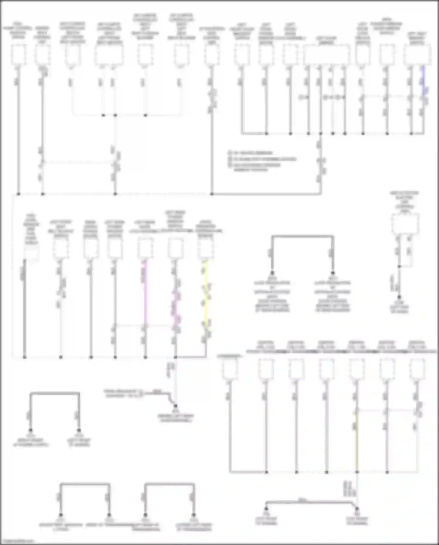 QX60 Infiniti II (2021-2024): Ground distribution circuit (2 of 6)