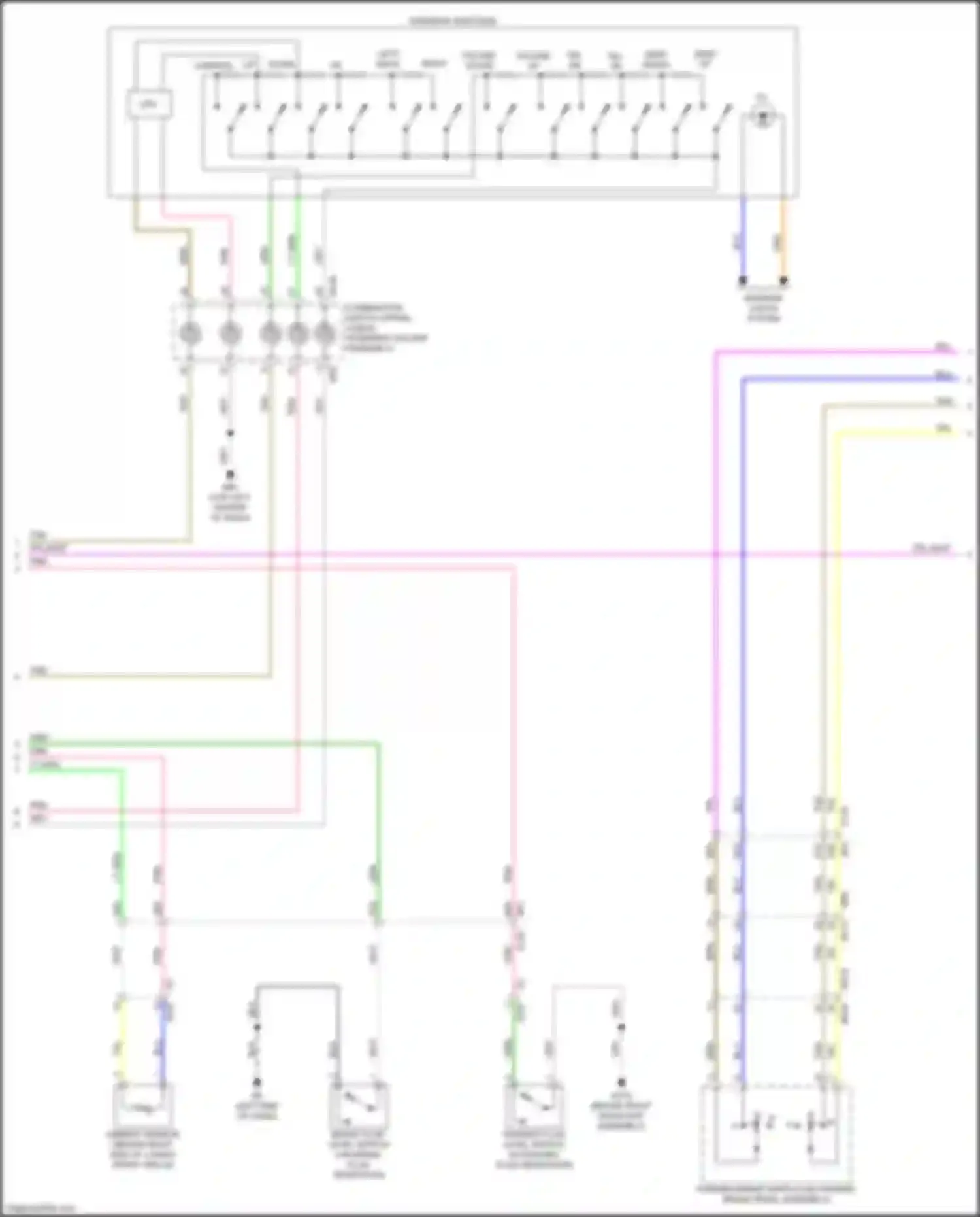 QX60 Infiniti II (2021-2024): Instrument cluster circuit (2 of 3)