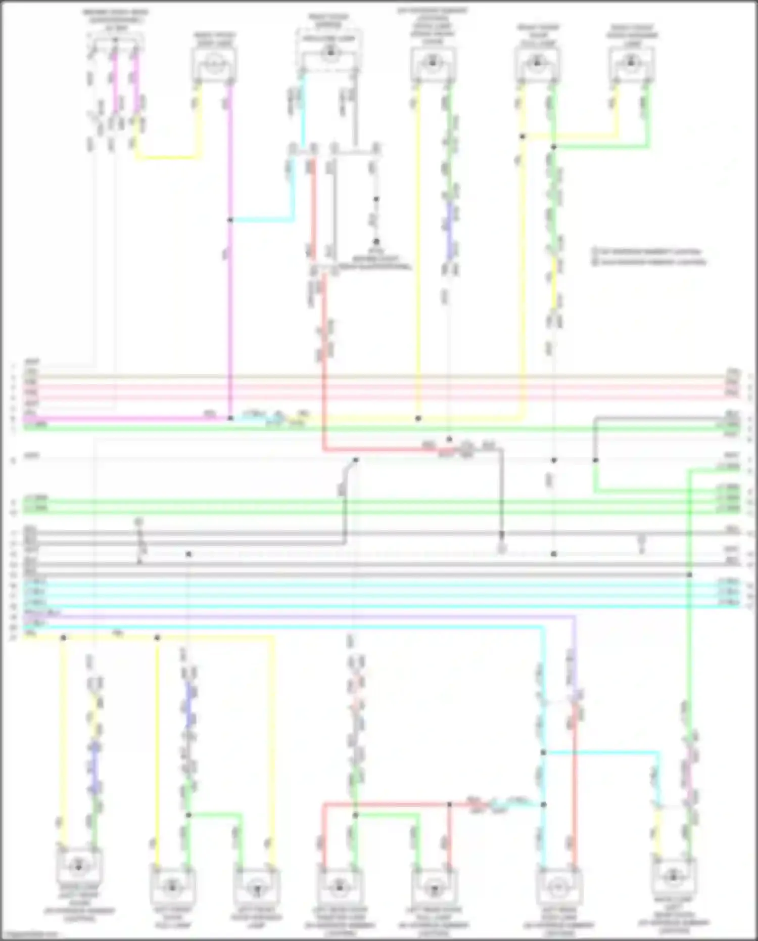 QX60 Infiniti II (2021-2024): Courtesy lamps circuit (3 of 6)