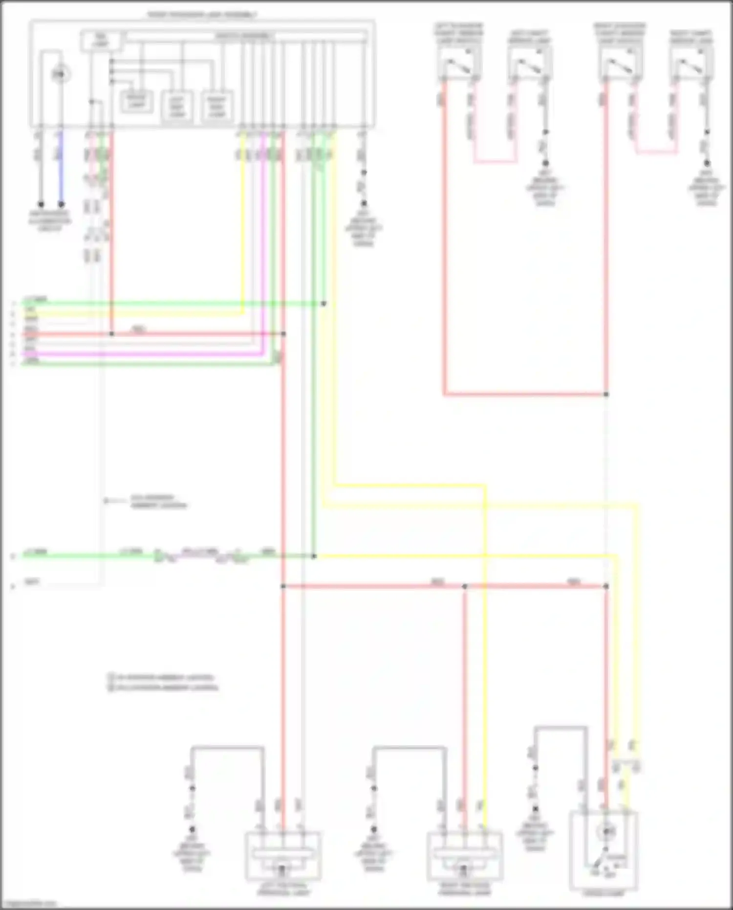 QX60 Infiniti II (2021-2024): Courtesy lamps circuit (6 of 6)