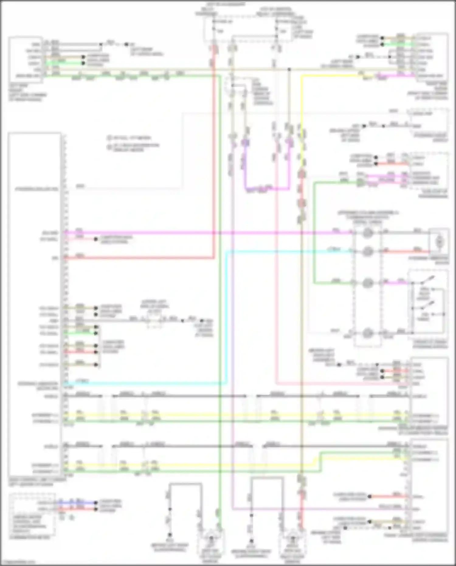 QX60 Infiniti II (2021-2024): Driver assistance system circuit