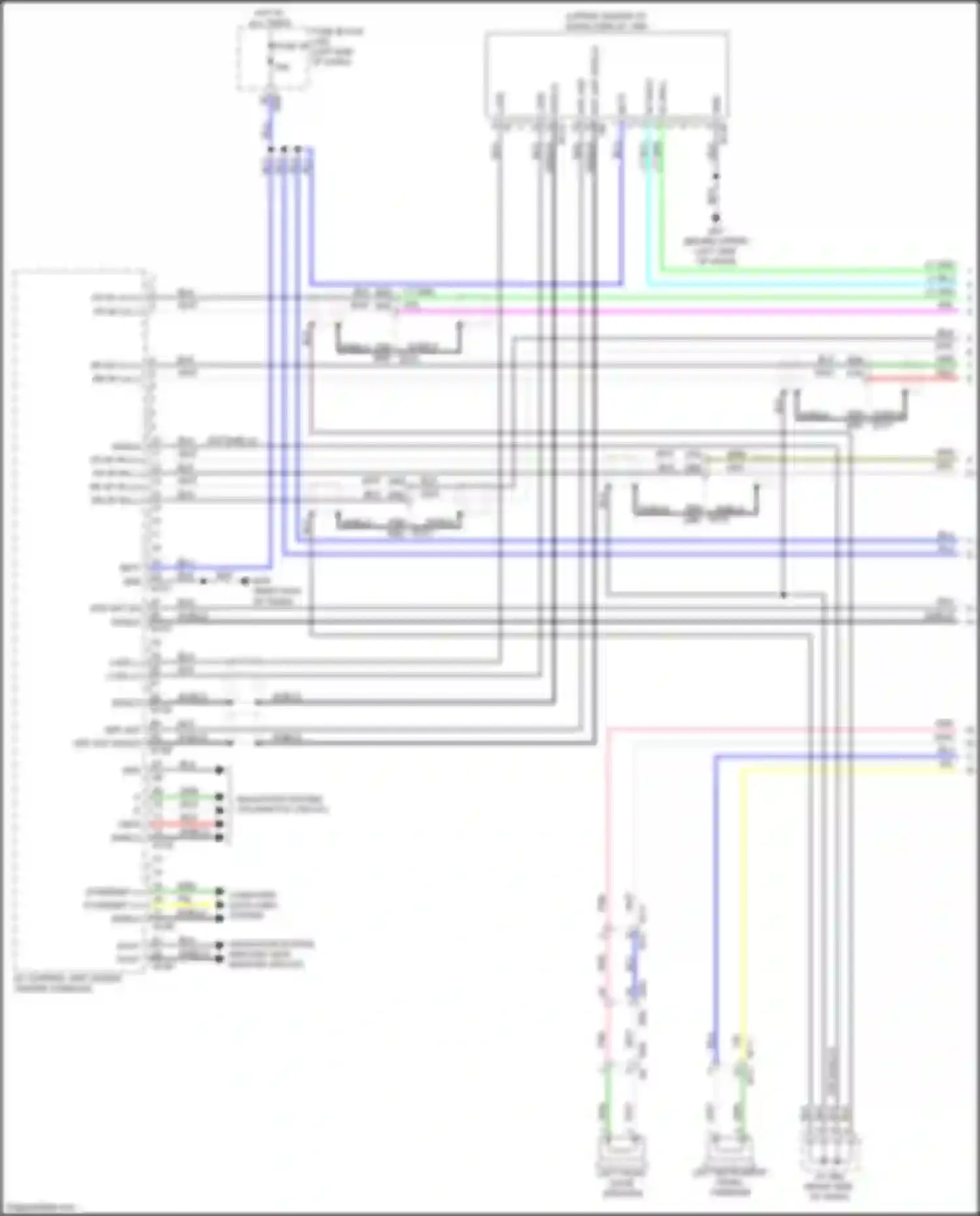 QX60 Infiniti II (2021-2024): Navigation circuit, w/o bose (1 of 5)