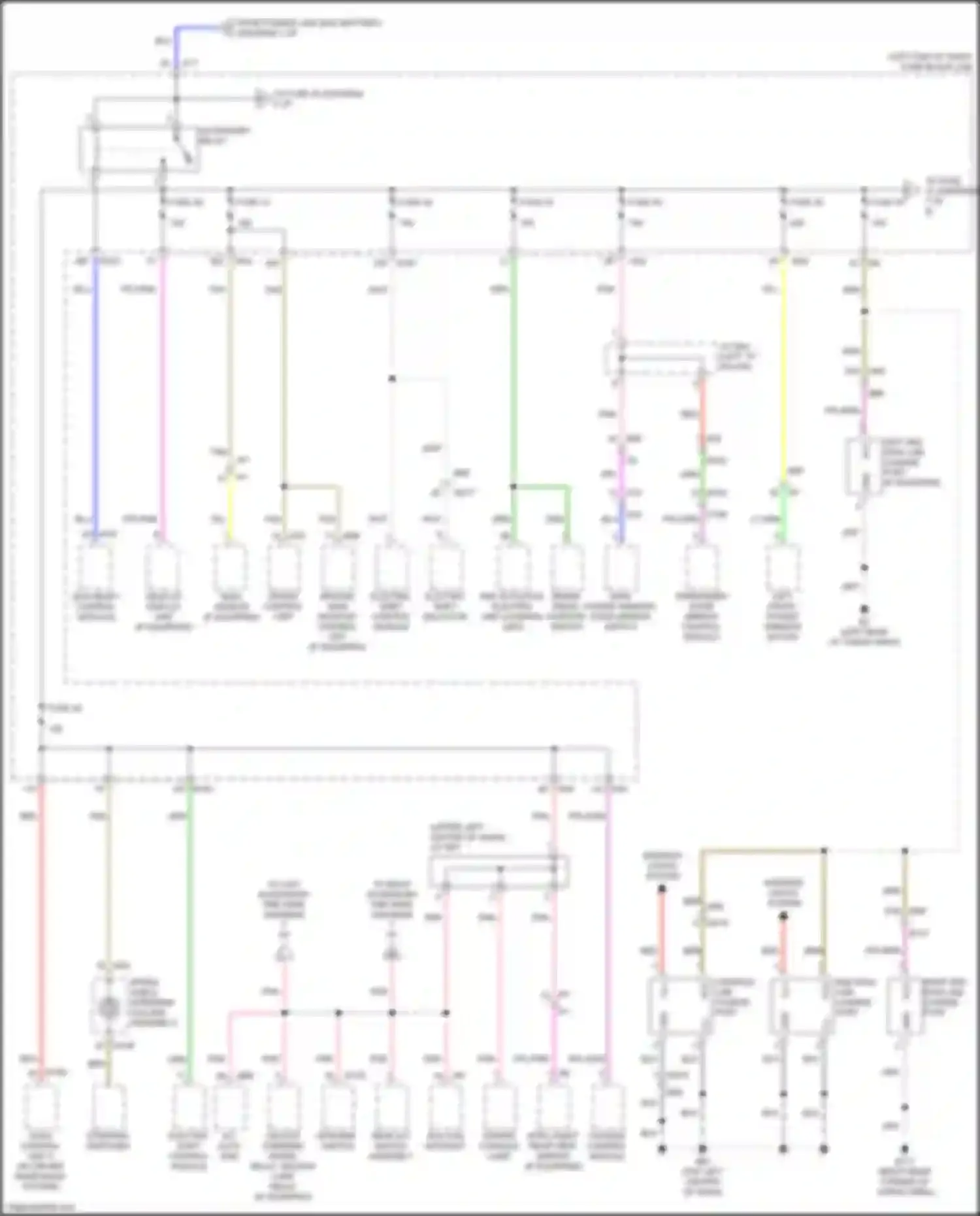 QX60 Infiniti II (2021-2024): Power distribution circuit (6 of 8)
