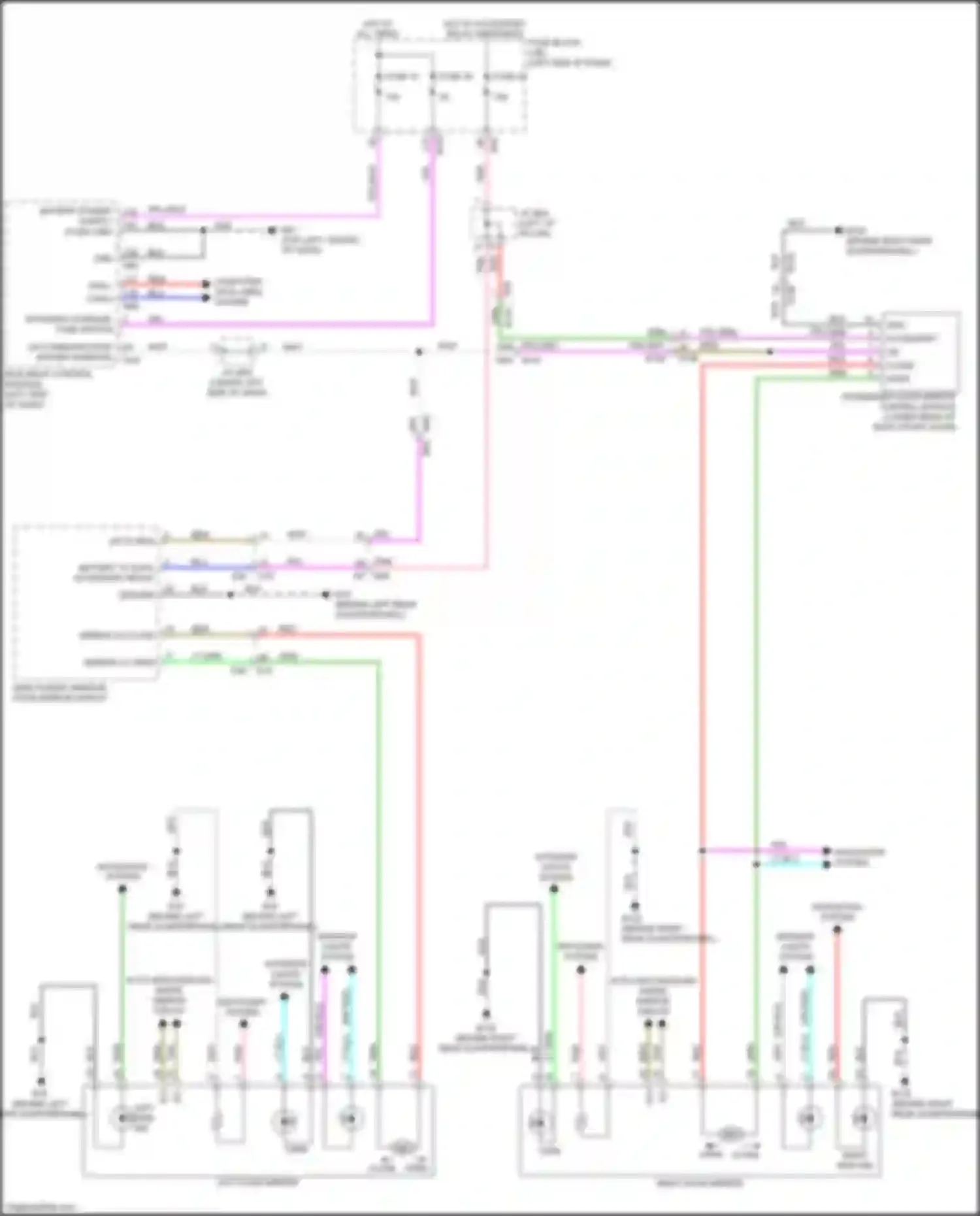 QX60 Infiniti II (2021-2024): Power mirrors circuit