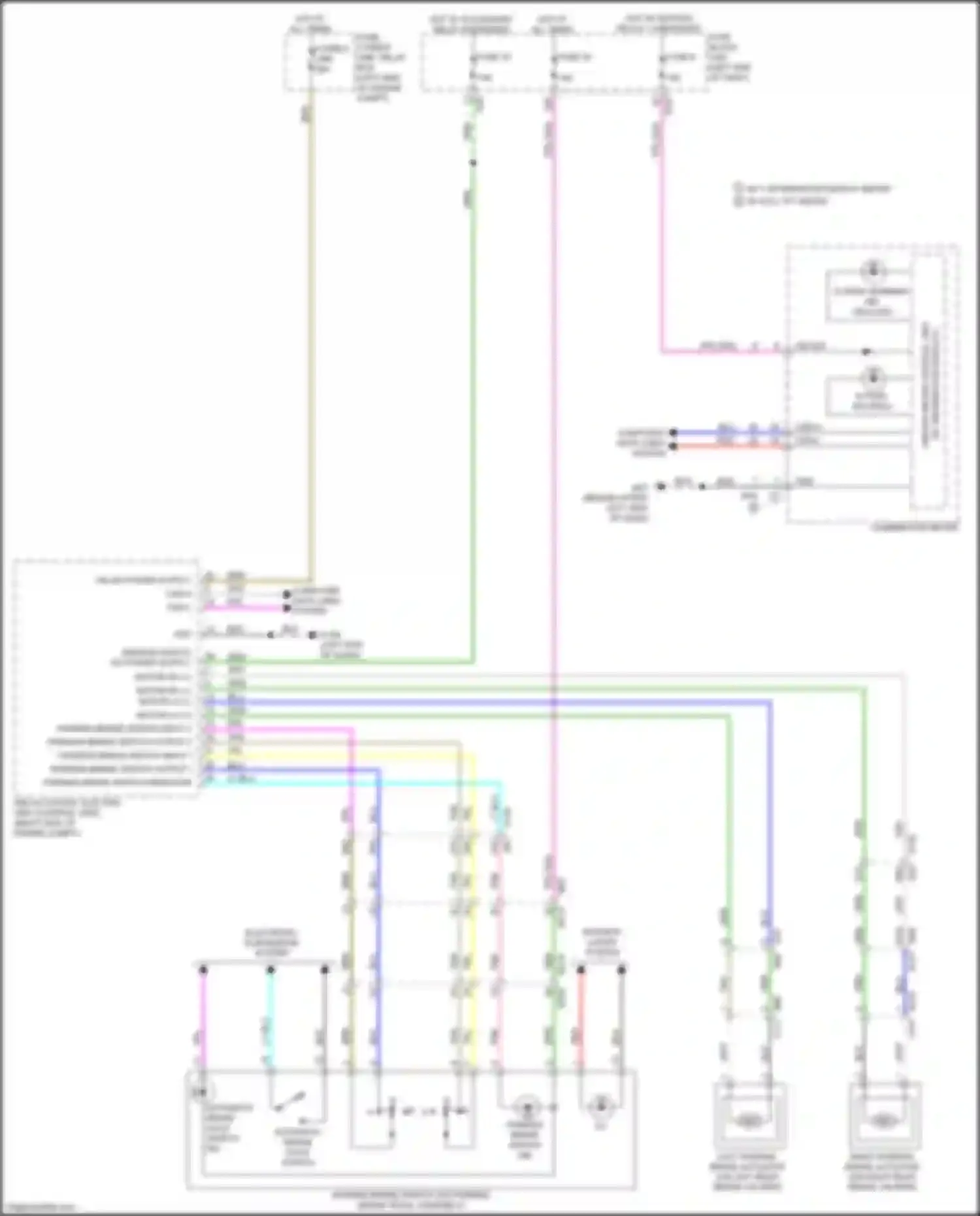 QX60 Infiniti II (2021-2024): Park brake release circuit