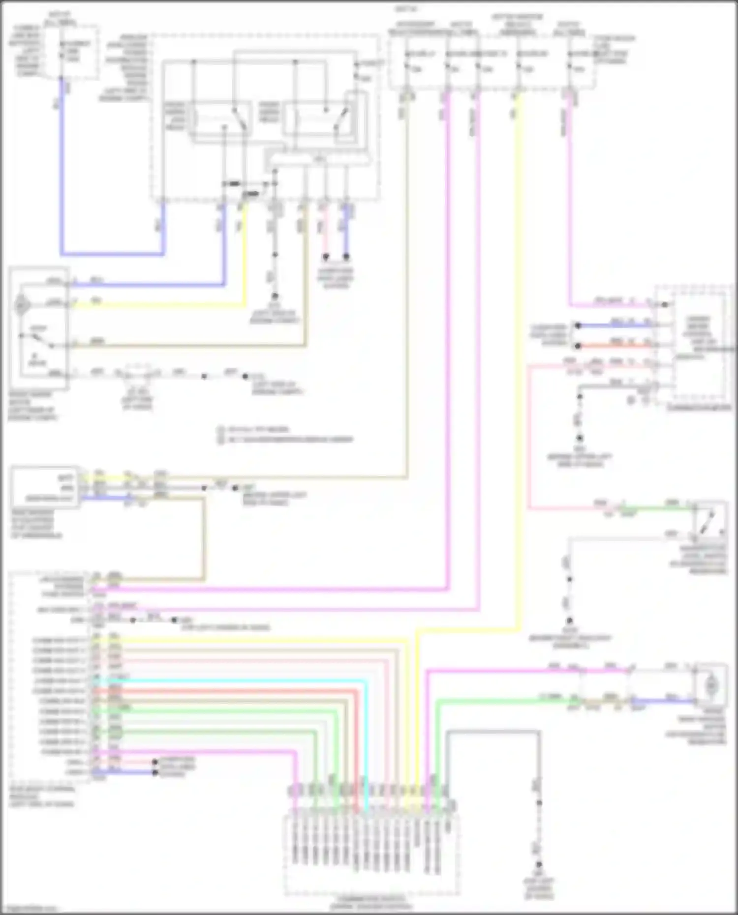 QX60 Infiniti II (2021-2024): Front wiper/washer circuit