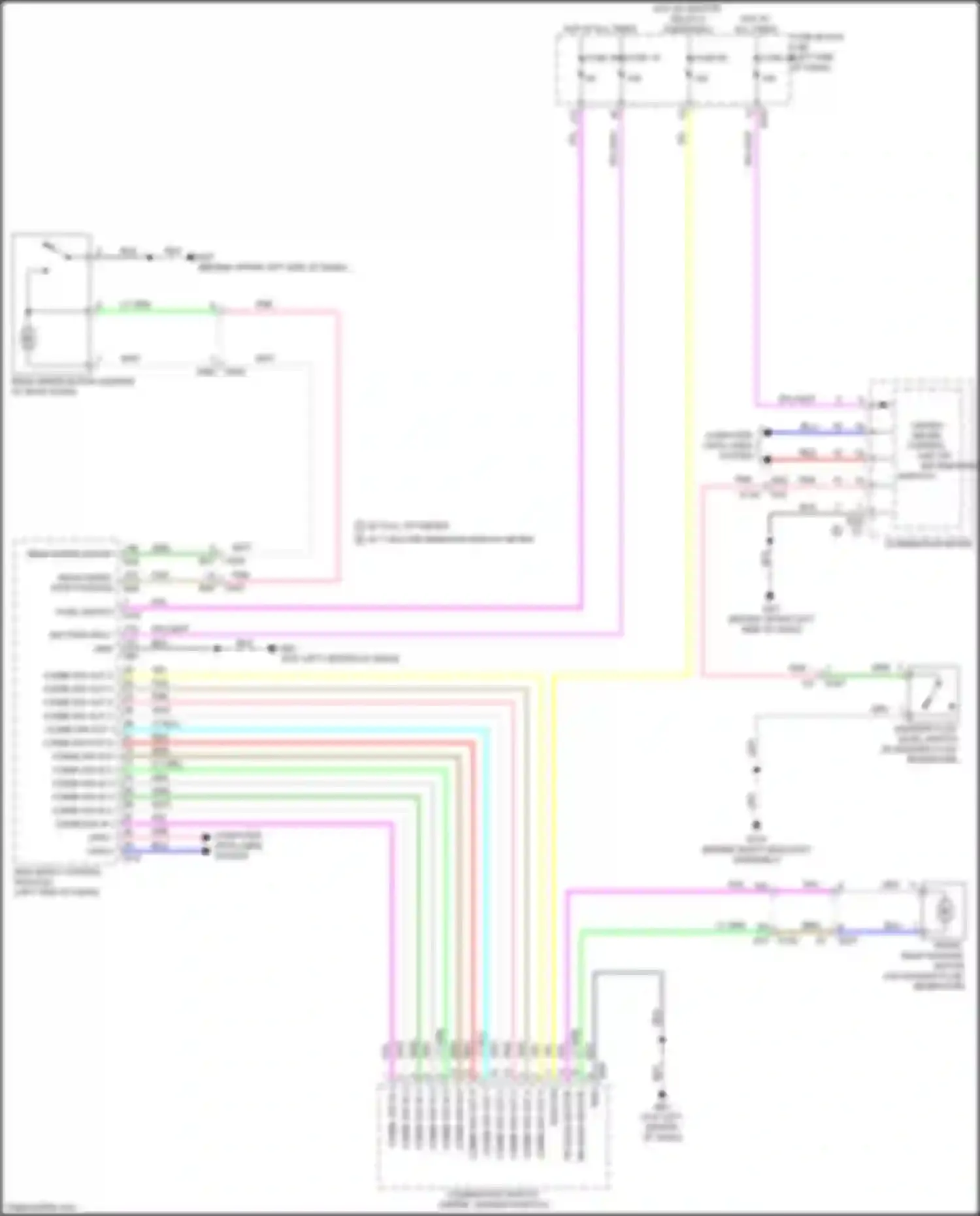 QX60 Infiniti II (2021-2024): Rear wiper/washer circuit