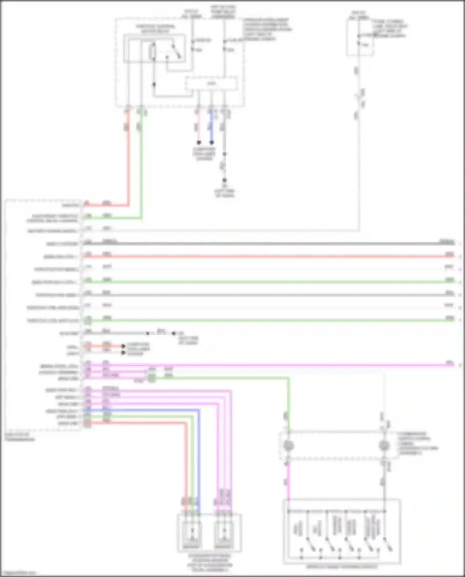 Wiring diagram accelerator pedal position sensor for Infiniti QX60 II (2021-2024) (1 of 2)