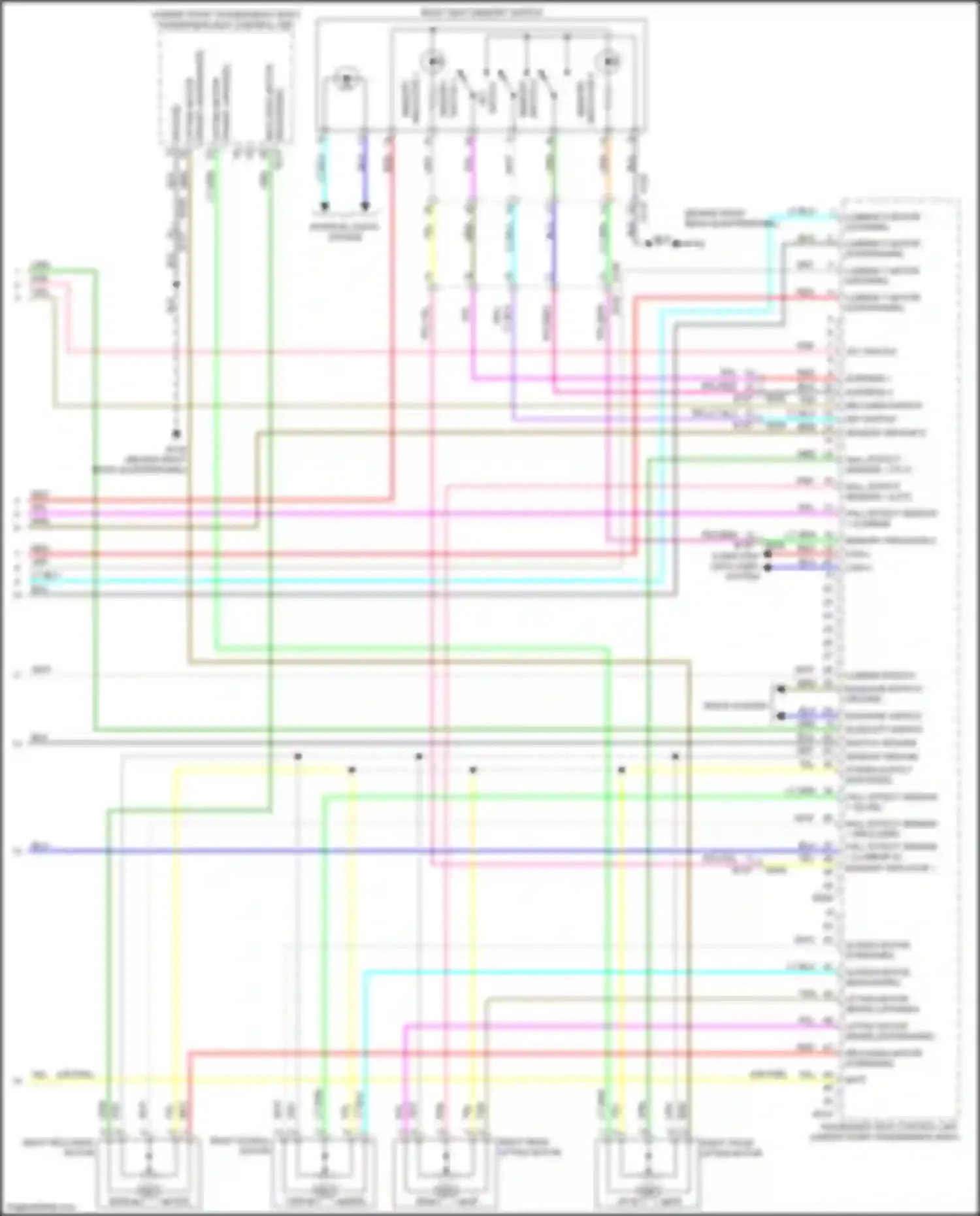 Wiring diagram blu for Infiniti QX60 II (2021-2024) (68 of 131)