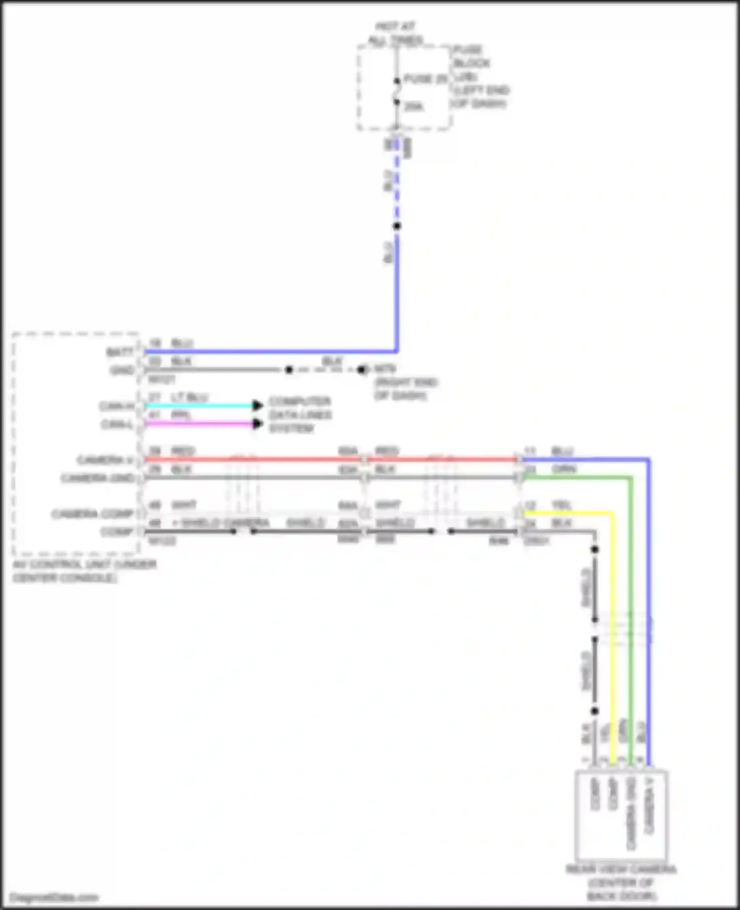 Wiring diagram blu for Infiniti QX60 II (2021-2024) (90 of 131)