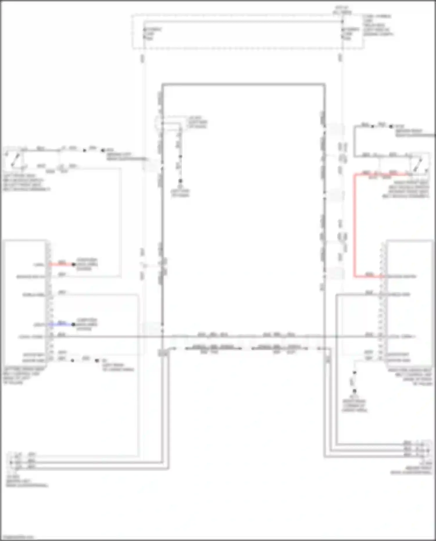 Wiring diagram buckle sw lh no for Infiniti QX60 II (2021-2024) (1 of 1)
