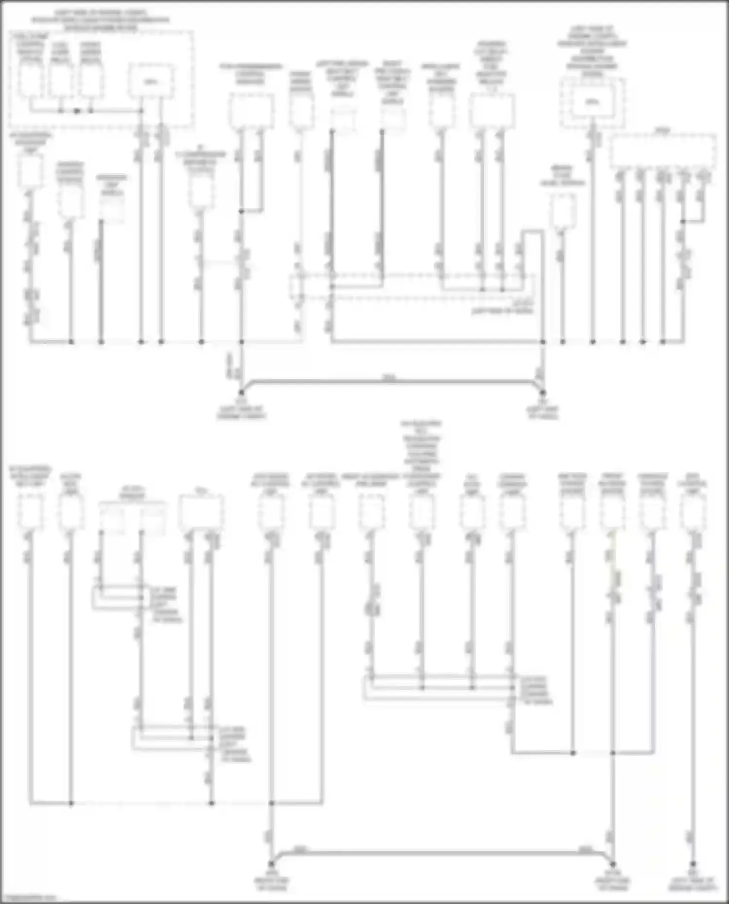 Wiring diagram chassis control module for Infiniti QX60 II (2021-2024) (1 of 3)