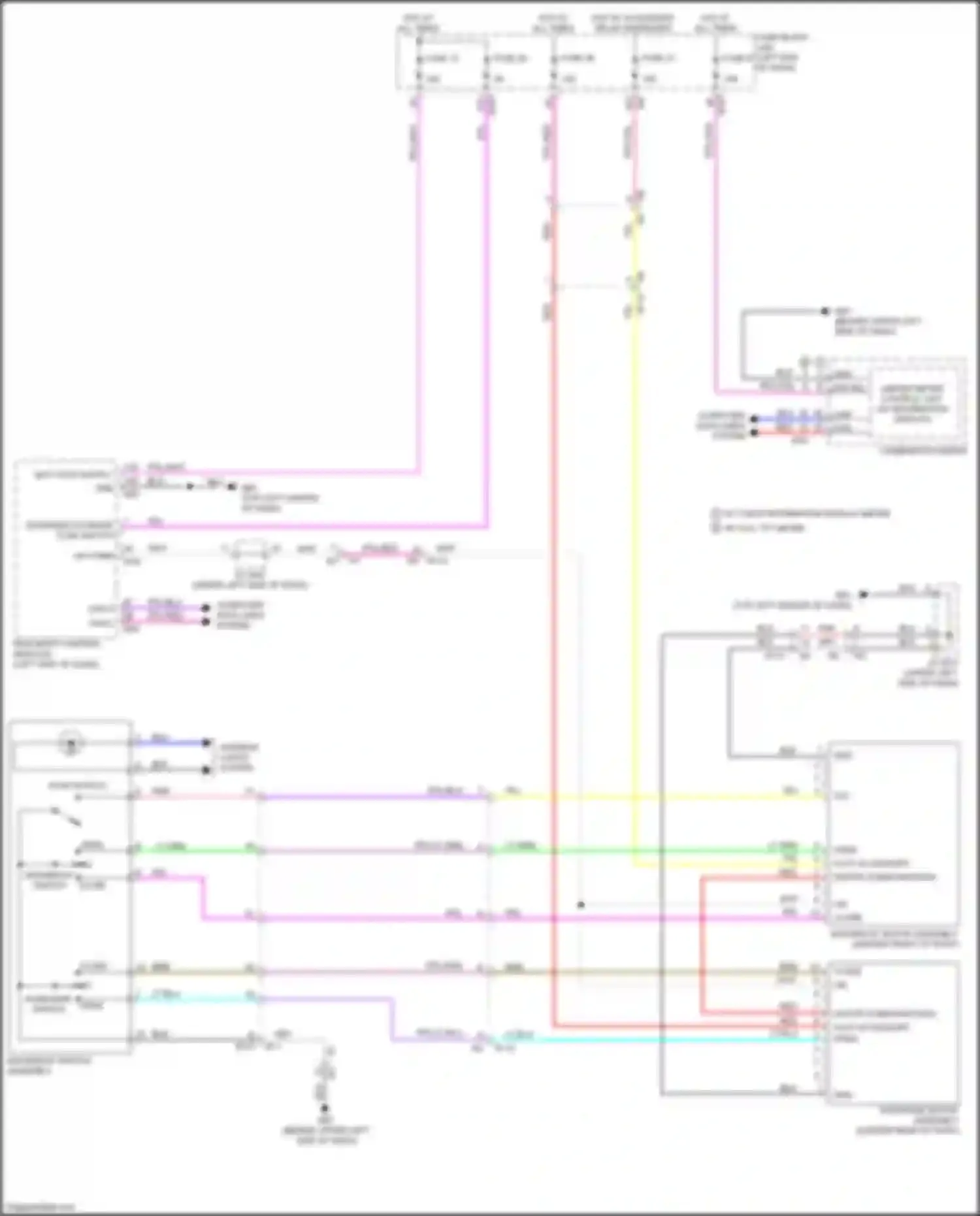 Wiring diagram close sw for Infiniti QX60 II (2021-2024) (1 of 1)