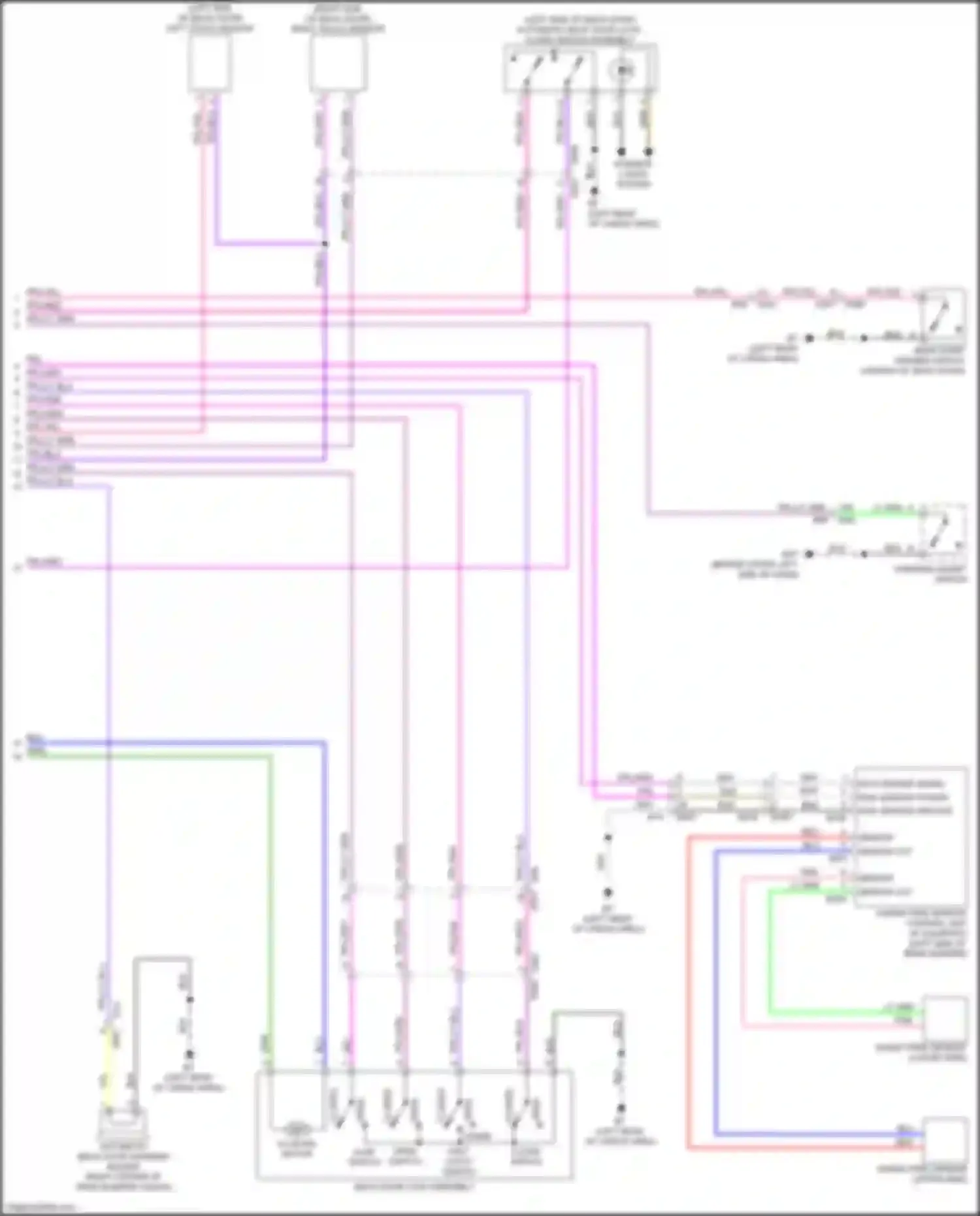 Wiring diagram close switch for Infiniti QX60 II (2021-2024) (1 of 3)