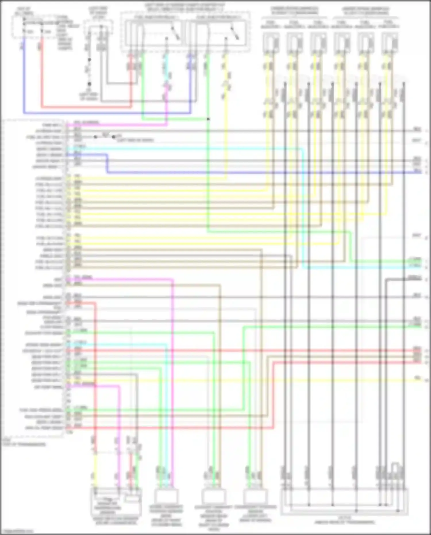 Wiring diagram fuel injector 6 for Infiniti QX60 II (2021-2024) (1 of 1)