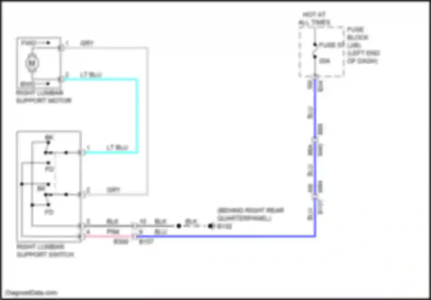 Wiring diagram fuse 57 for Infiniti QX60 II (2021-2024) (1 of 5)
