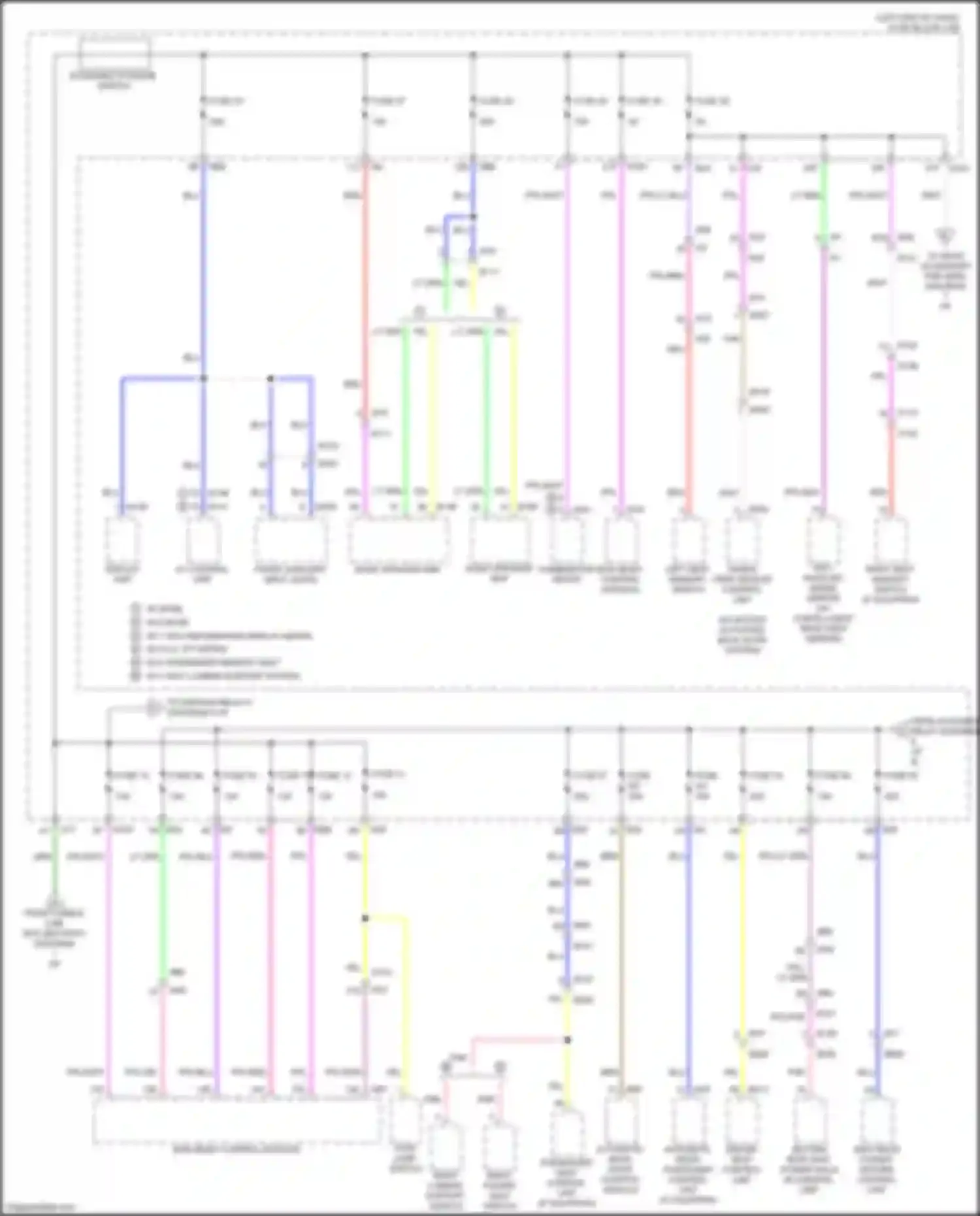 Wiring diagram fuse 58 for Infiniti QX60 II (2021-2024) (1 of 2)