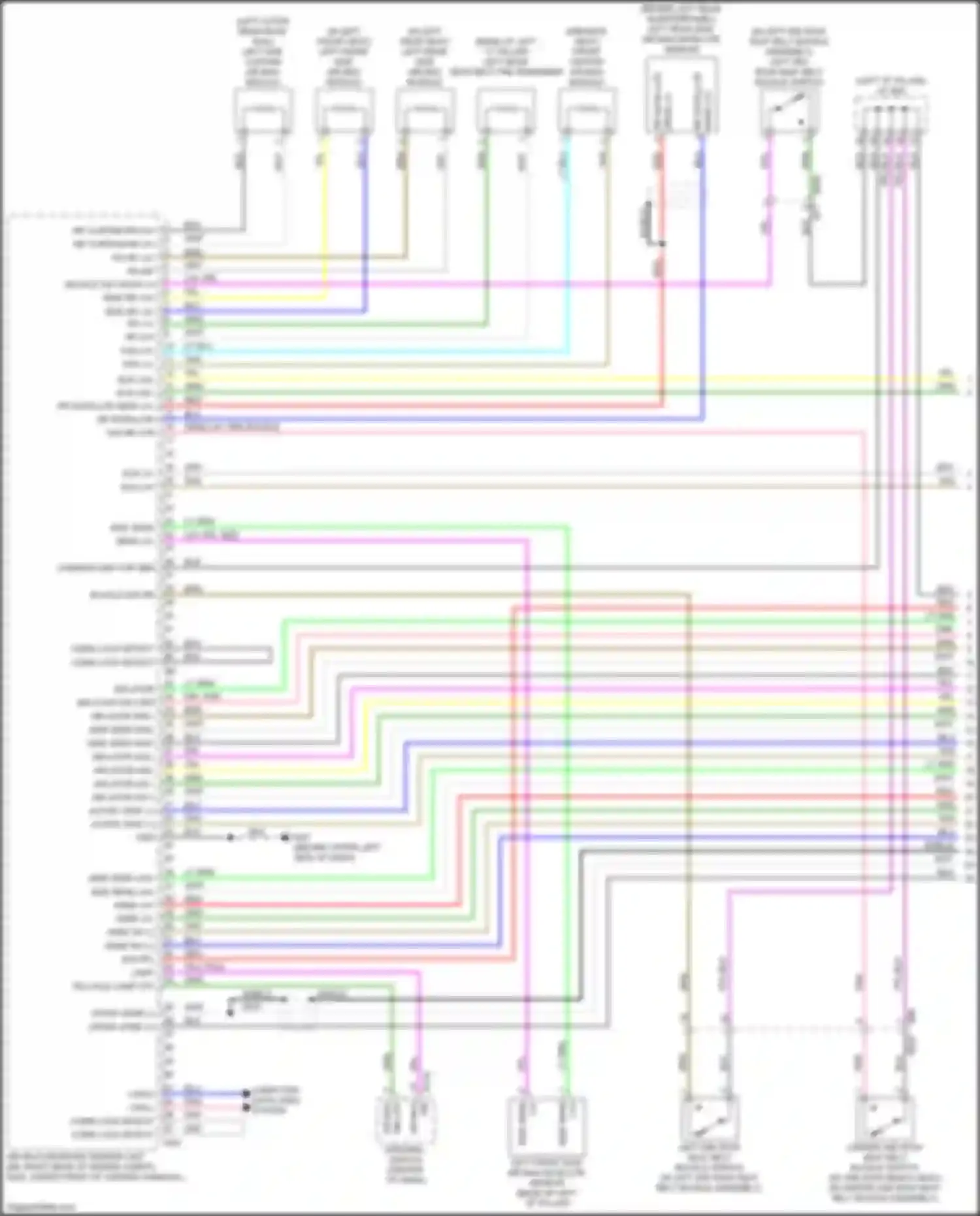 Wiring diagram inflator dr+ pnk for Infiniti QX60 II (2021-2024) (1 of 1)