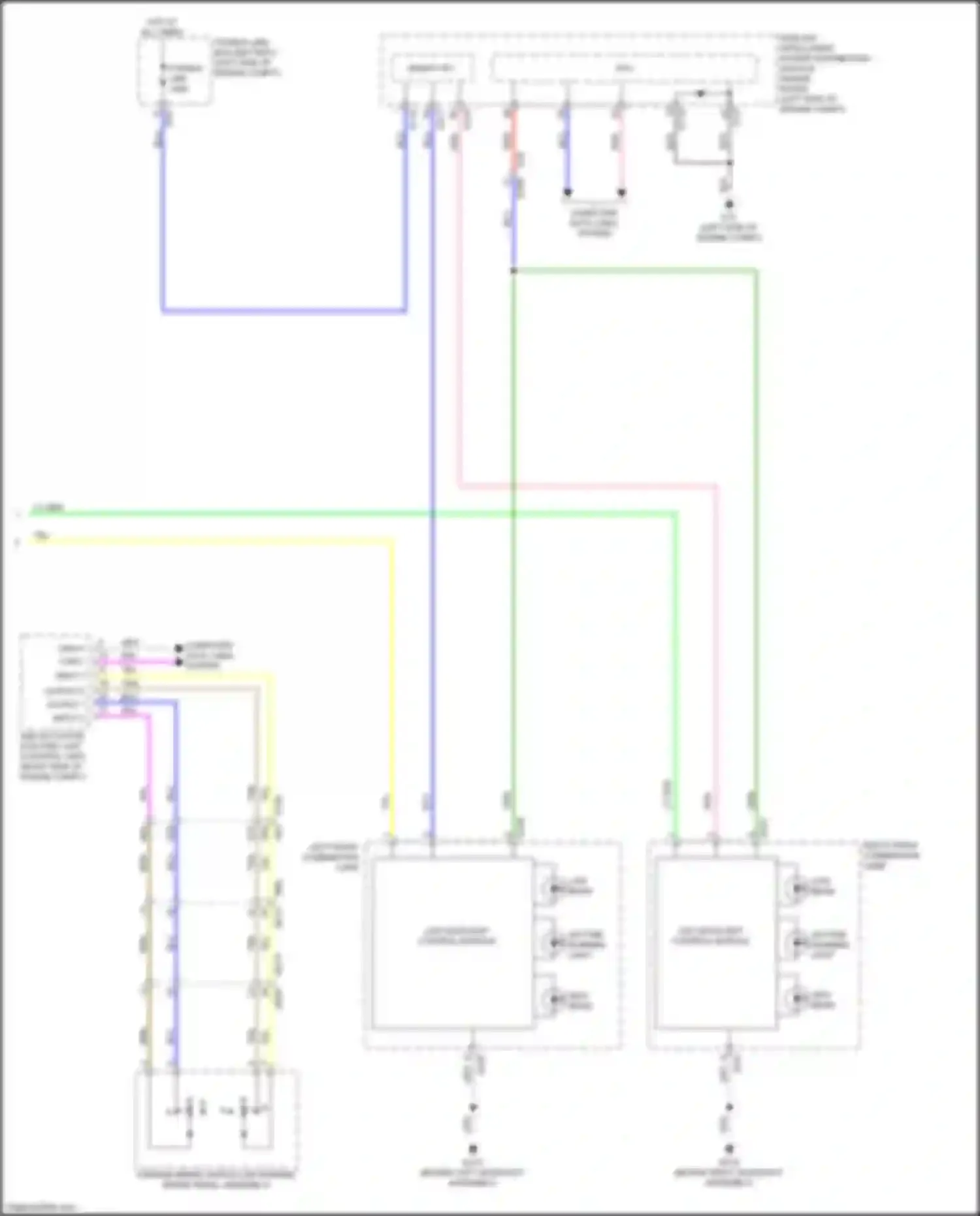 Wiring diagram input 2 for Infiniti QX60 II (2021-2024) (2 of 3)