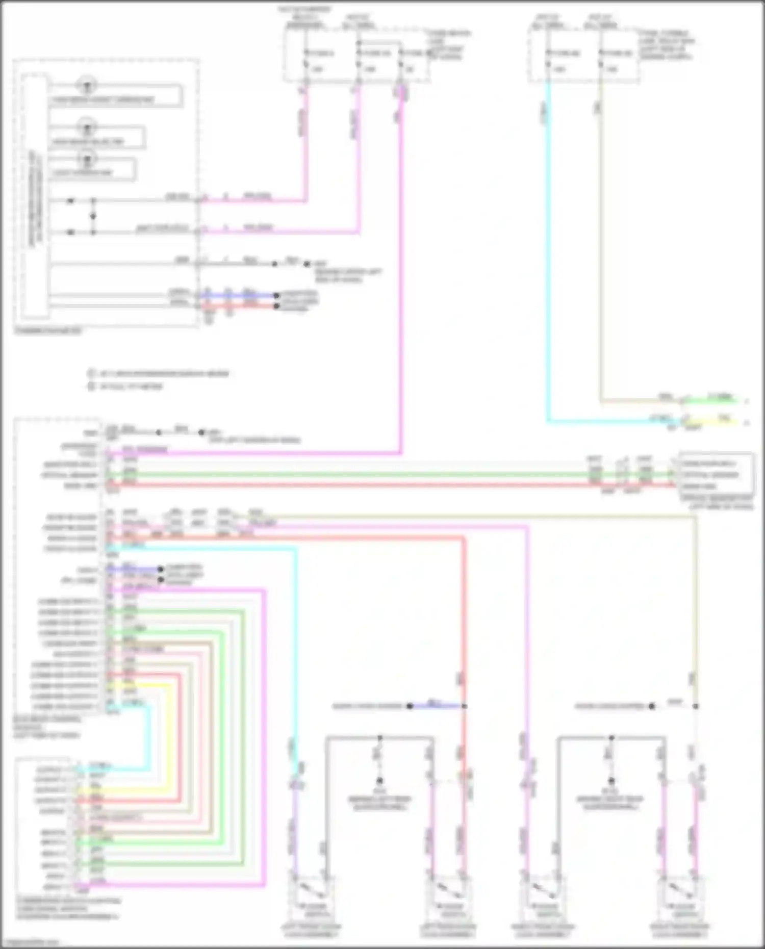 Wiring diagram input 4 for Infiniti QX60 II (2021-2024) (2 of 4)