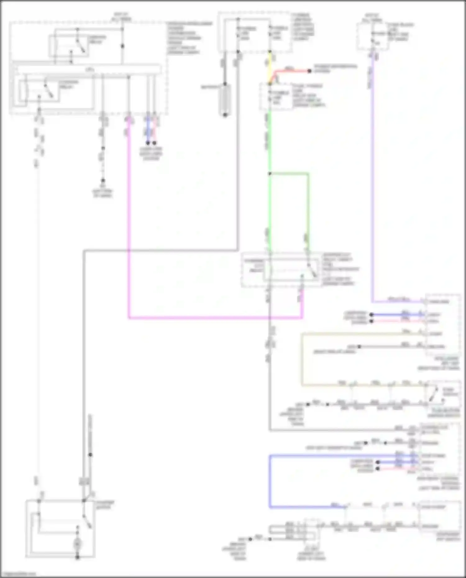 Wiring diagram intelligent key unit for Infiniti QX60 II (2021-2024) (6 of 6)